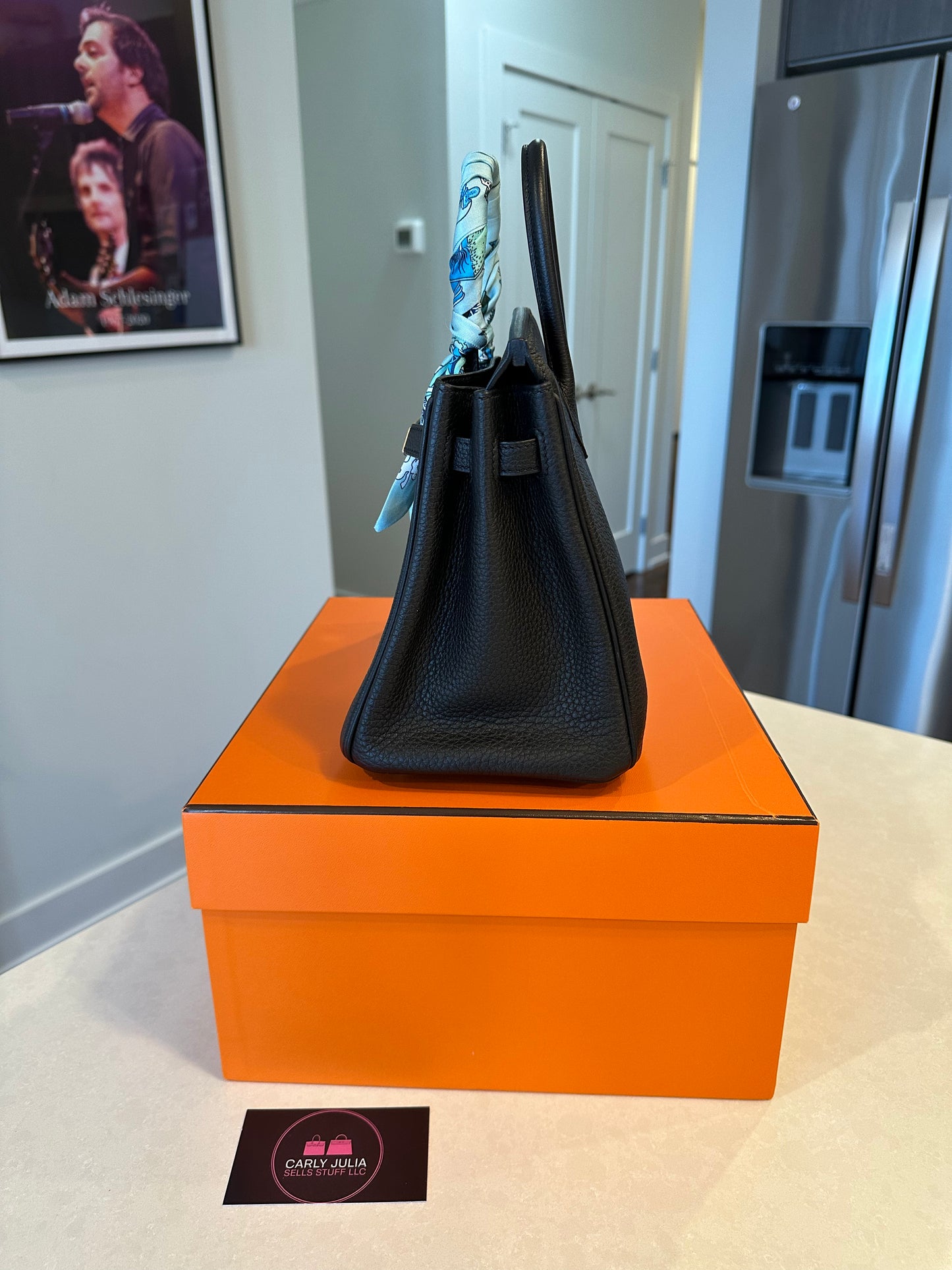 Hermes Birkin 25 Togo Noir GHW