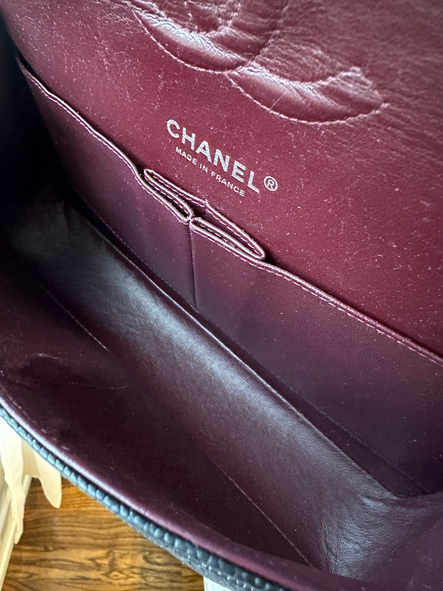 CHANEL Medium Double Flap Black SWH