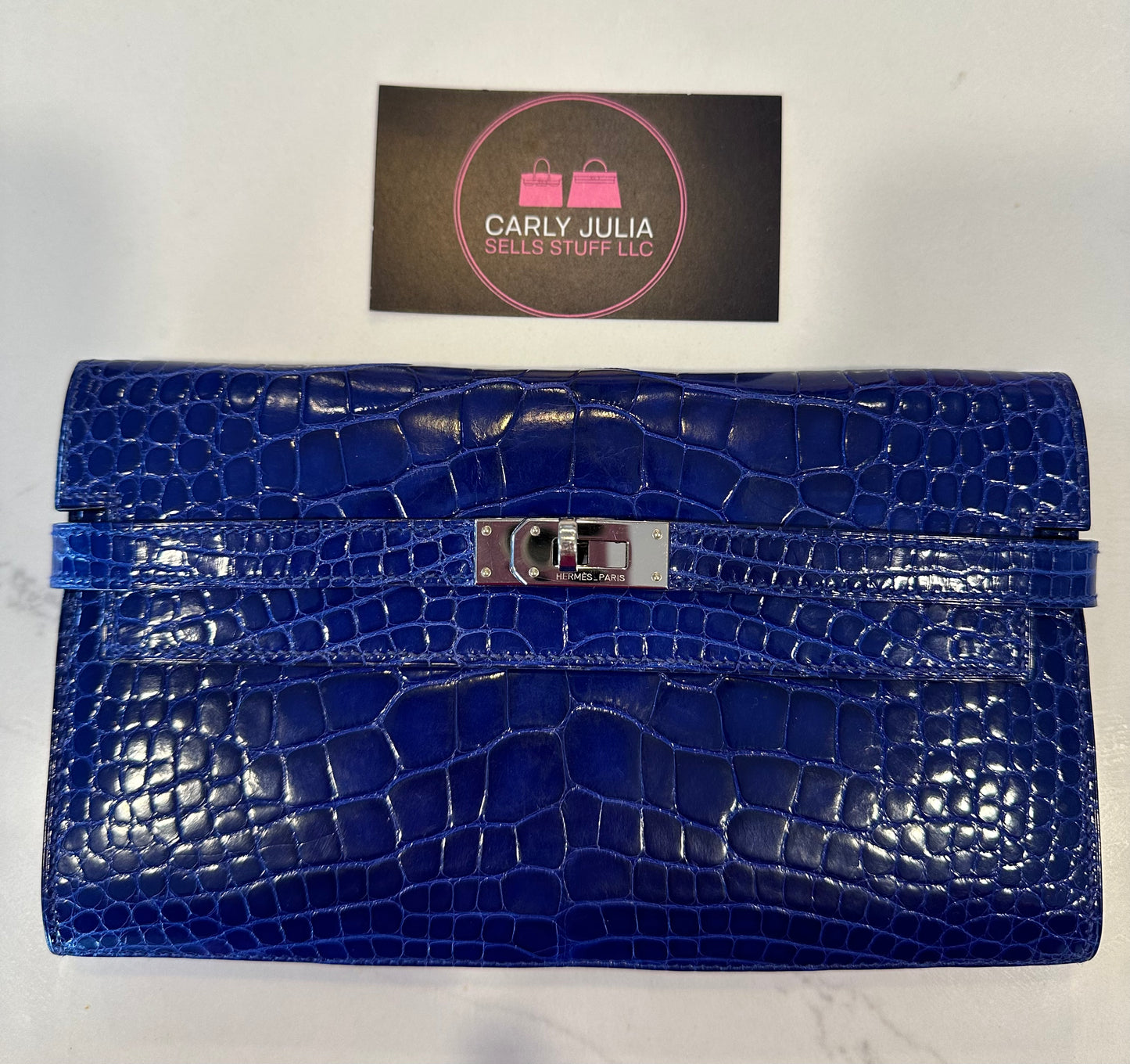 Hermes Alligator Kelly Wallet PHW