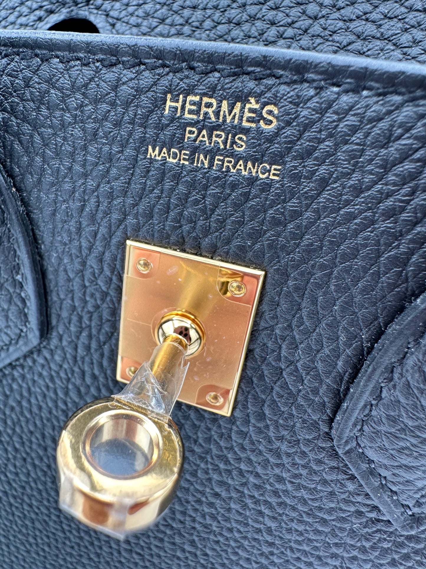 Hermes Birkin 25 Togo Noir GHW