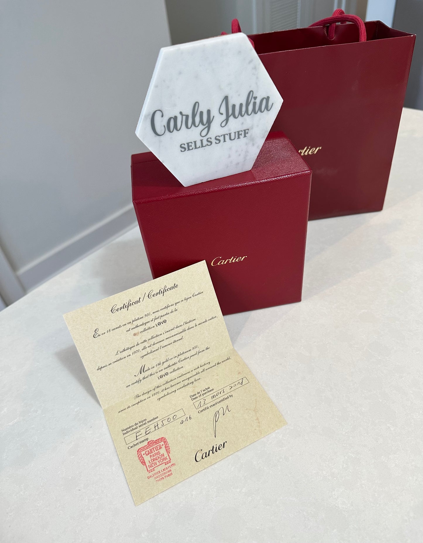 Cartier Size 16 Rose Gold Small 10 Diamond Love Bracelet