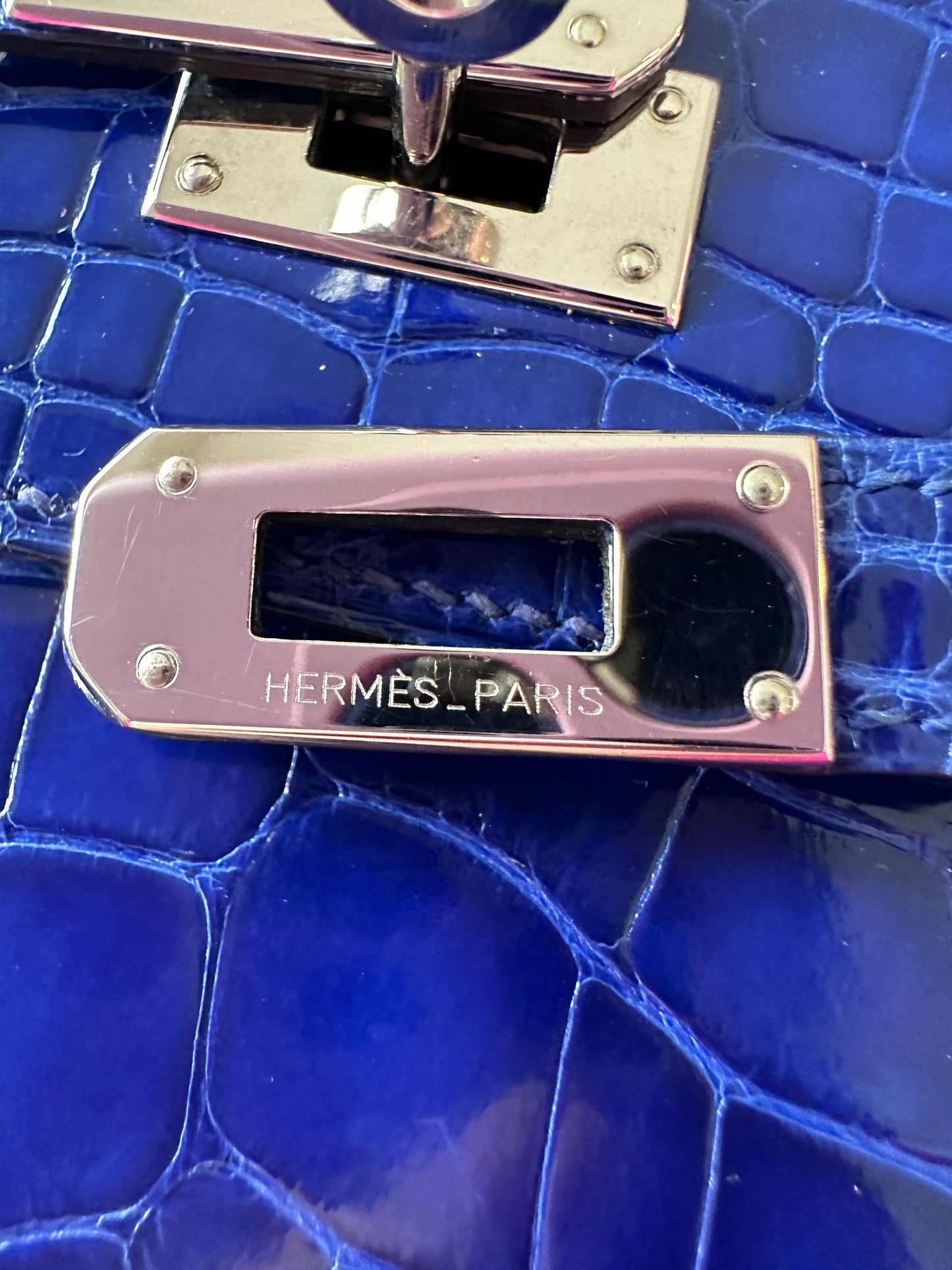 Hermes Alligator Kelly Wallet PHW