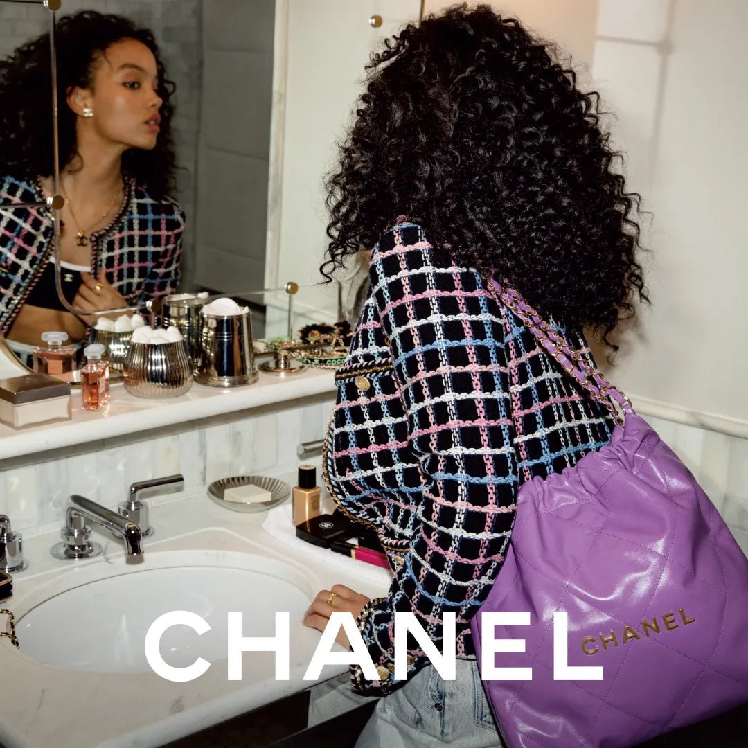 CHANEL 22 Purple with Rainbow Metal - Carly Julia Sells Stuff, LLC