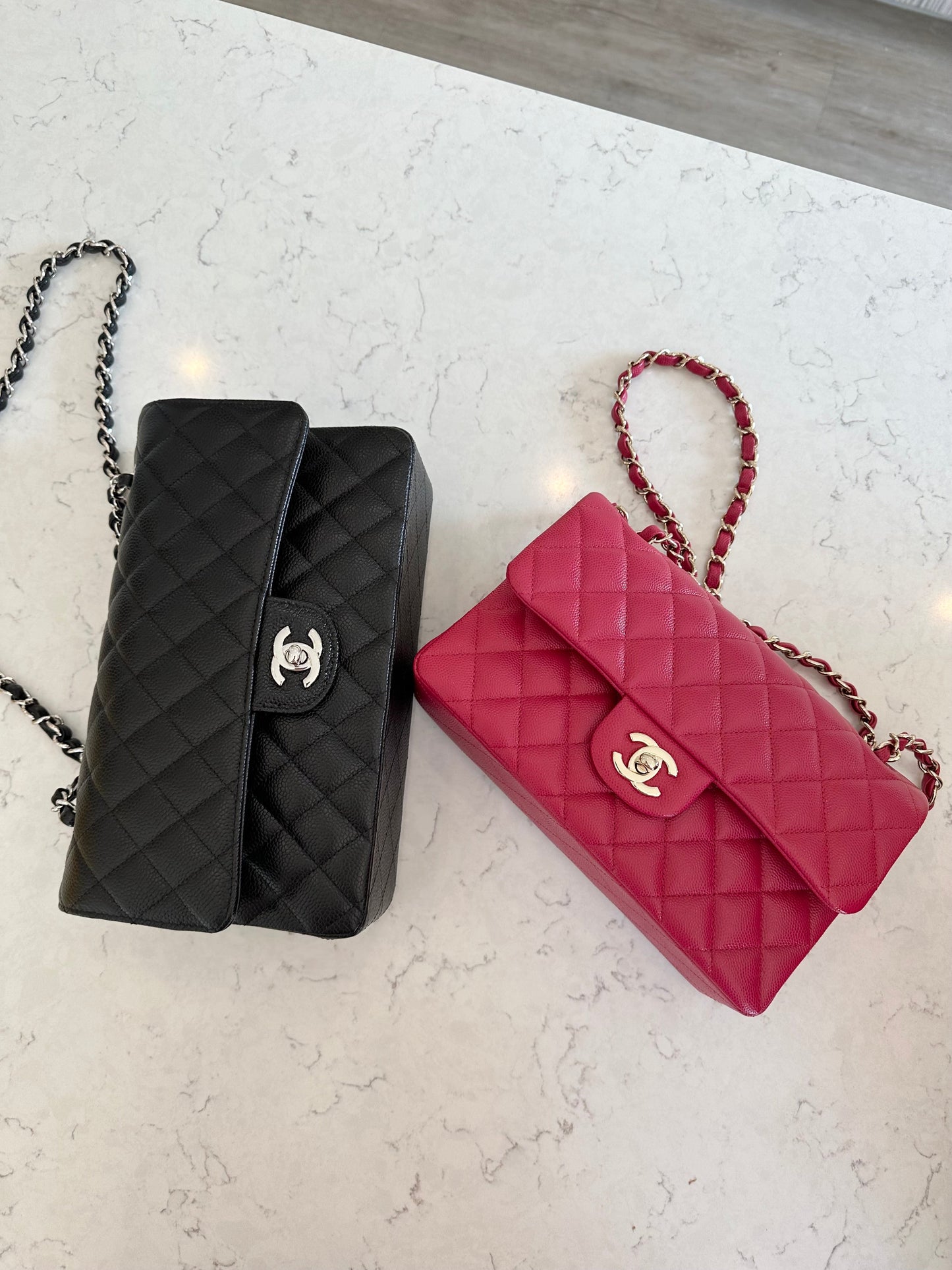 CHANEL Caviar Medium Double Flap Black SHW - Carly Julia Sells Stuff, LLC