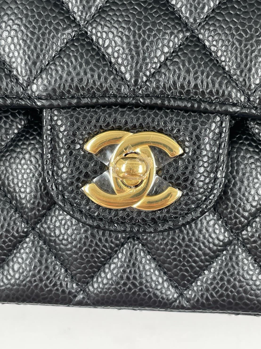 Chanel Classic Medium Caviar Double Flap Gold Hardware - Carly Julia Sells Stuff, LLC