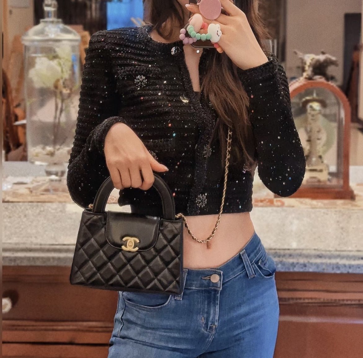 CHANEL Small Nano Shopper Black GHW - Carly Julia Sells Stuff, LLC