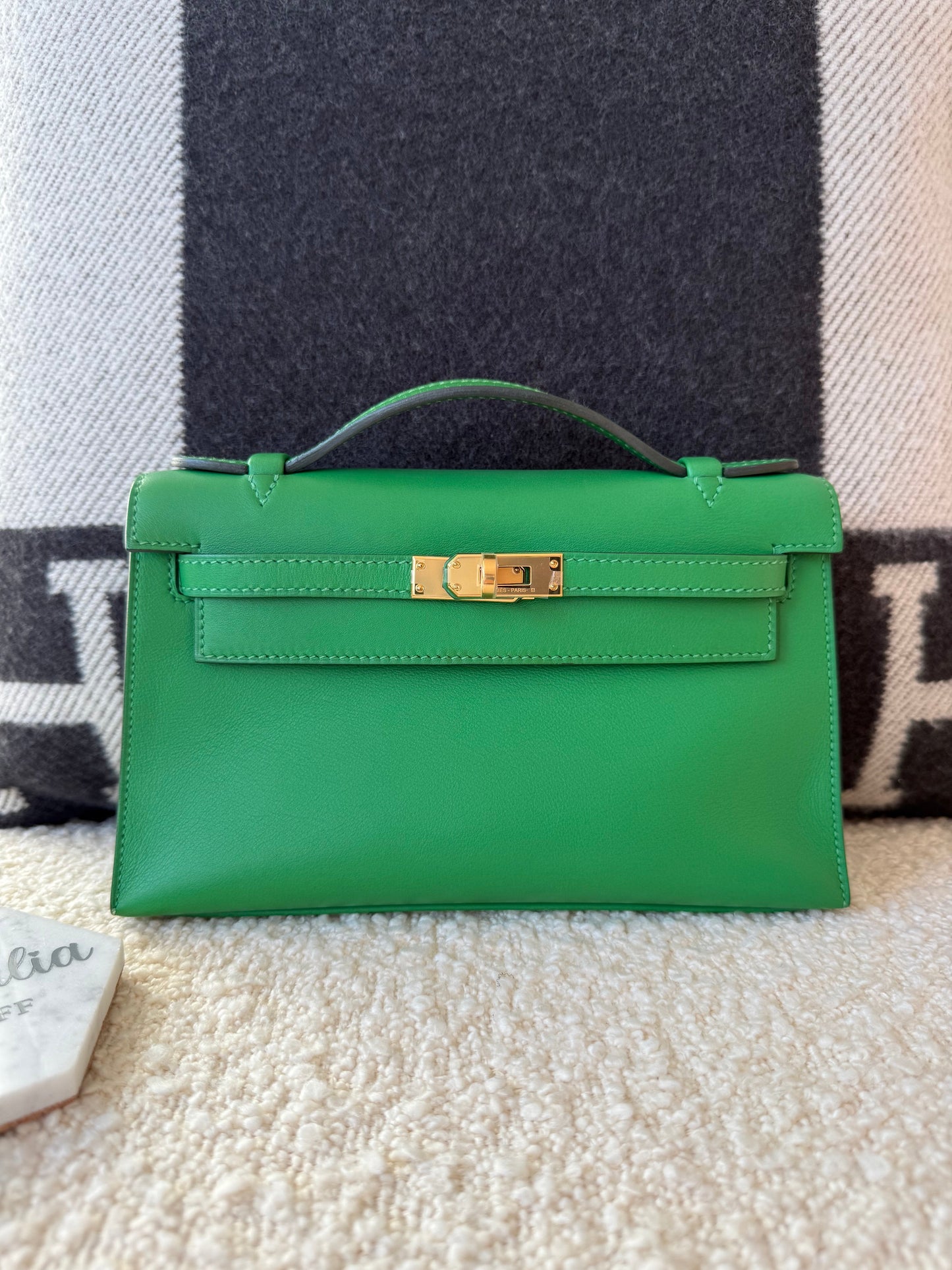 Hermes 2020 Mini Kelly Pochette Menthe GHW - Carly Julia Sells Stuff, LLC