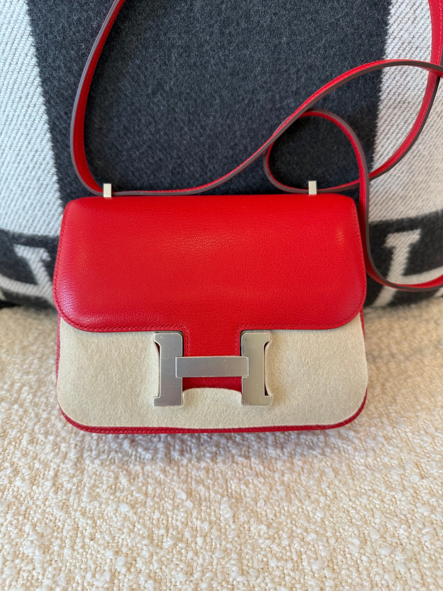 Hermes 2024 Constance 18 Chèvre Rouge De Coeur PHW - Carly Julia Sells Stuff, LLC
