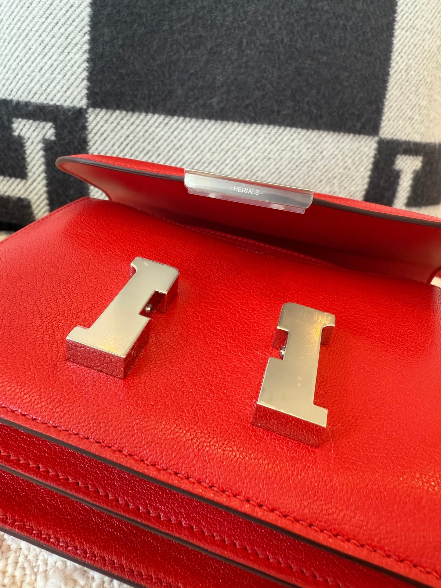Hermes 2024 Constance 18 Chèvre Rouge De Coeur PHW - Carly Julia Sells Stuff, LLC