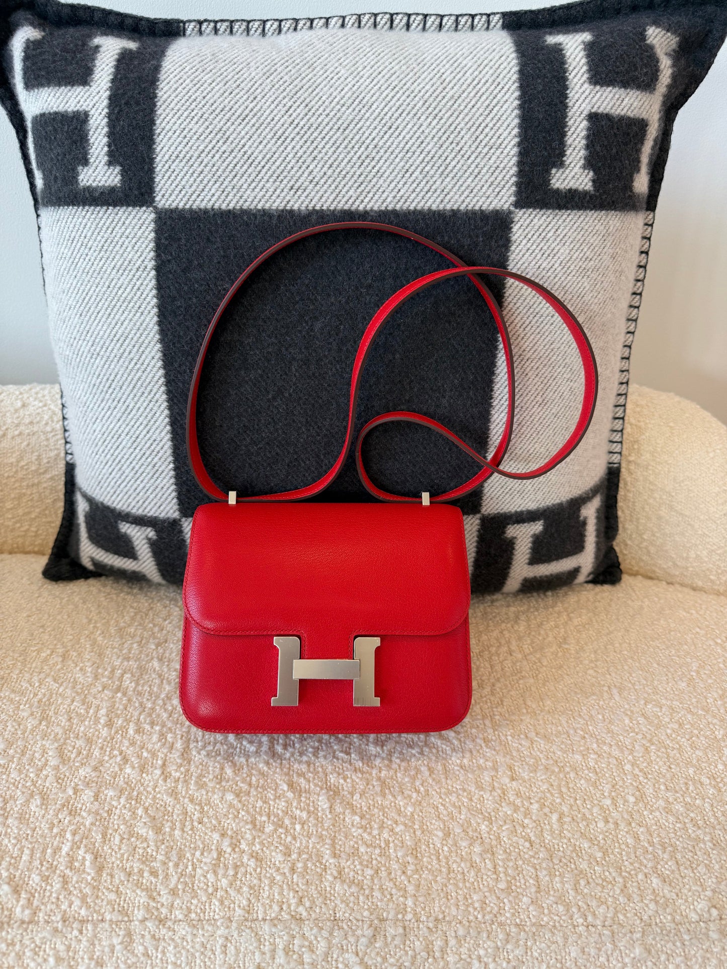 Hermes 2024 Constance 18 Chèvre Rouge De Coeur PHW - Carly Julia Sells Stuff, LLC