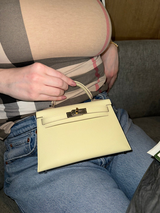 Hermes 2024 Jaune Milton Mini Kelly 20 Epsom - Carly Julia Sells Stuff, LLC