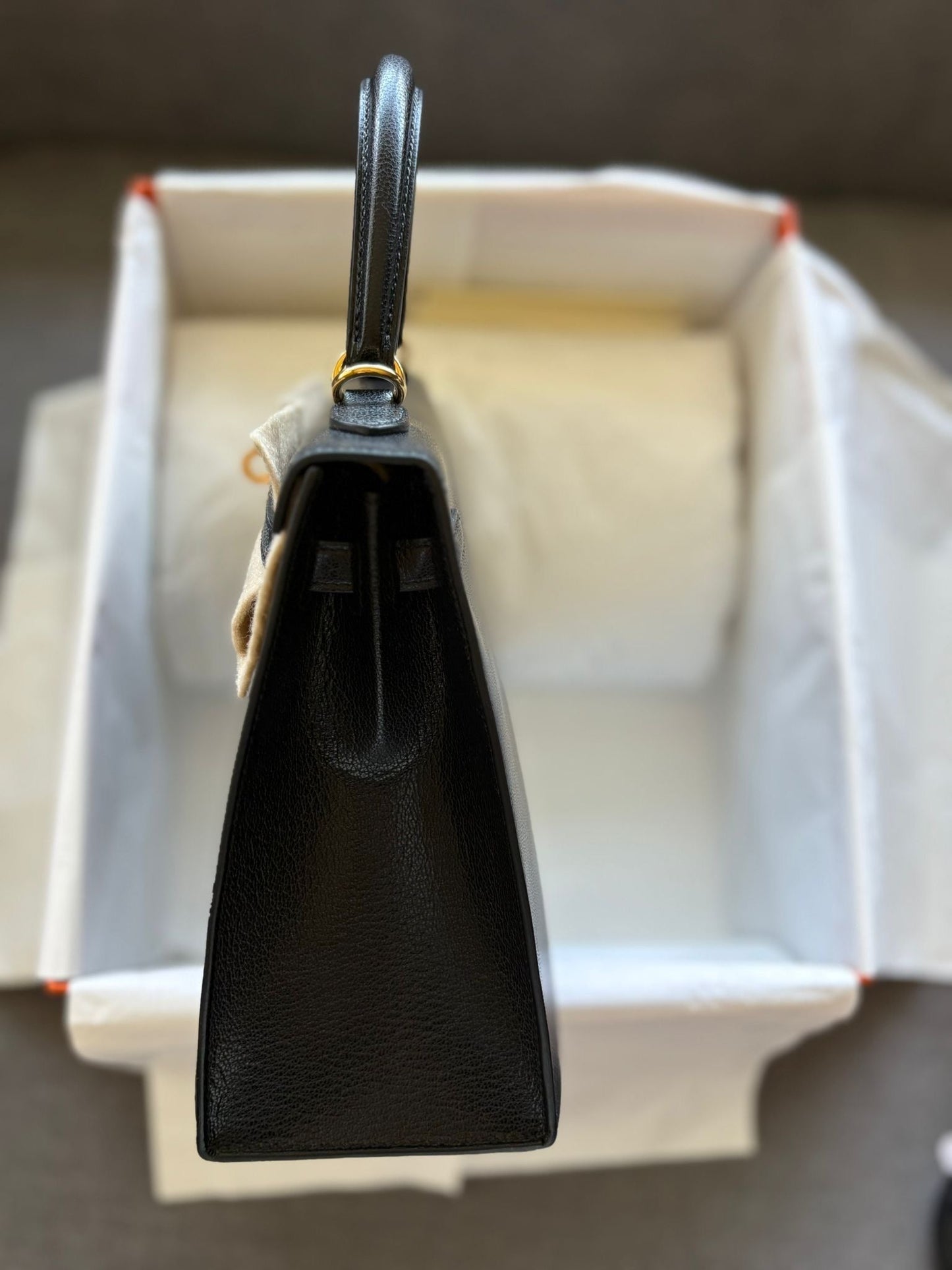Hermes 2025 Kelly 25 Chamilka Chevre Noir GHW - Carly Julia Sells Stuff, LLC