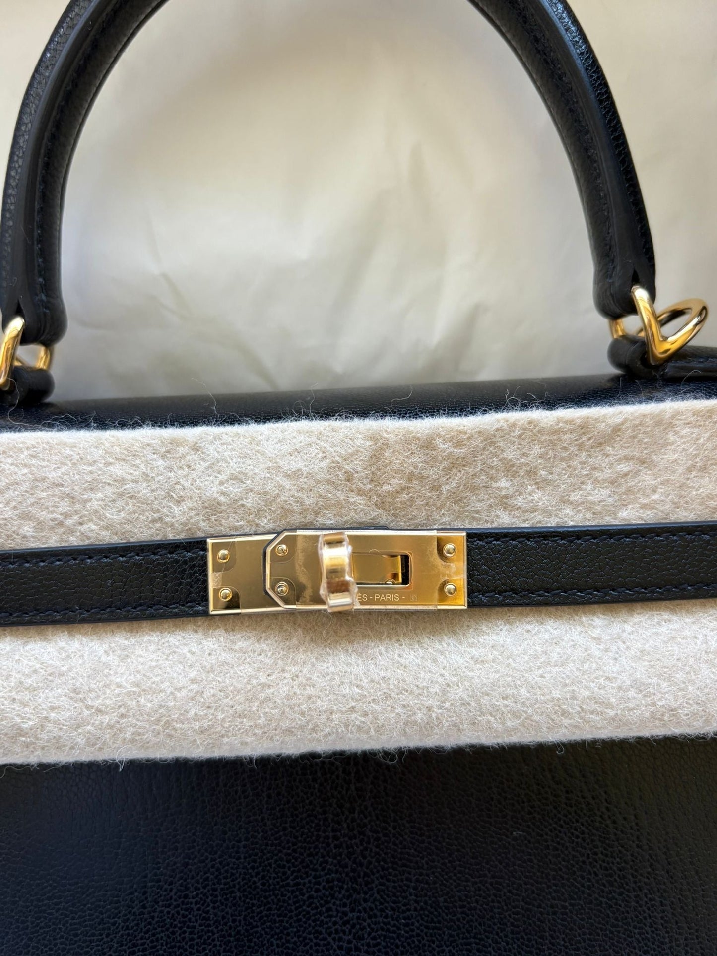 Hermes 2025 Kelly 25 Chamilka Chevre Noir GHW - Carly Julia Sells Stuff, LLC