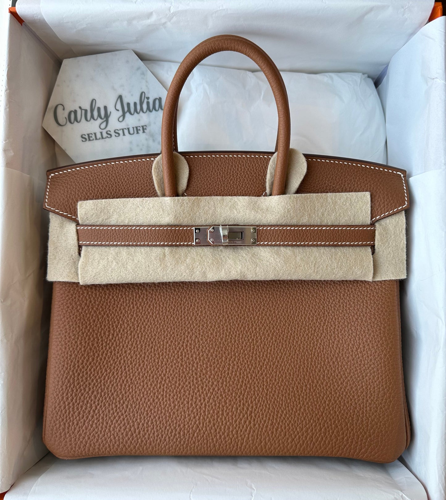 Hermes Birkin 25 Gold Togo PHW - Carly Julia Sells Stuff, LLC