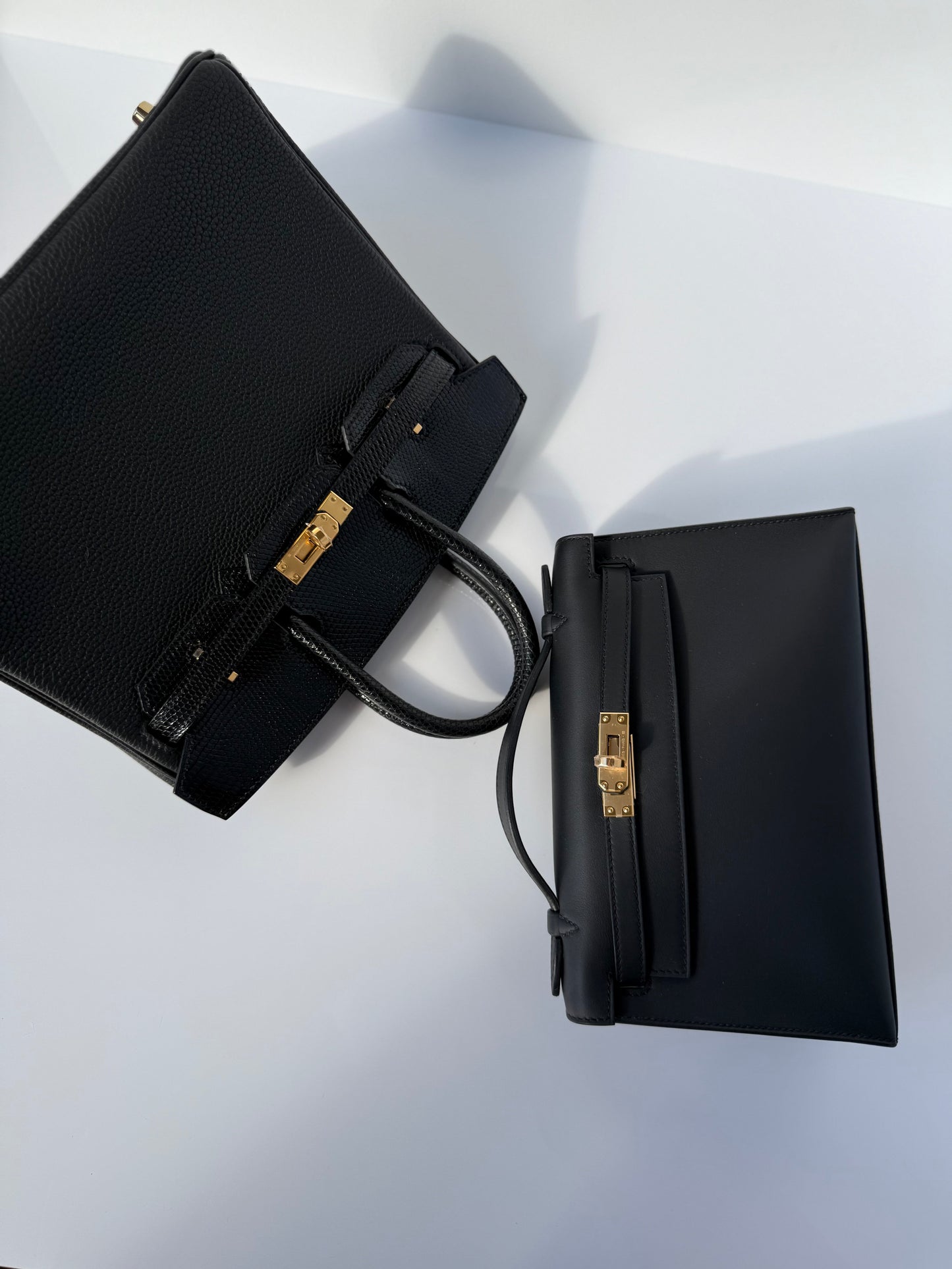 Hermes Birkin 25 Lizard Touch Noir GHW - Carly Julia Sells Stuff, LLC