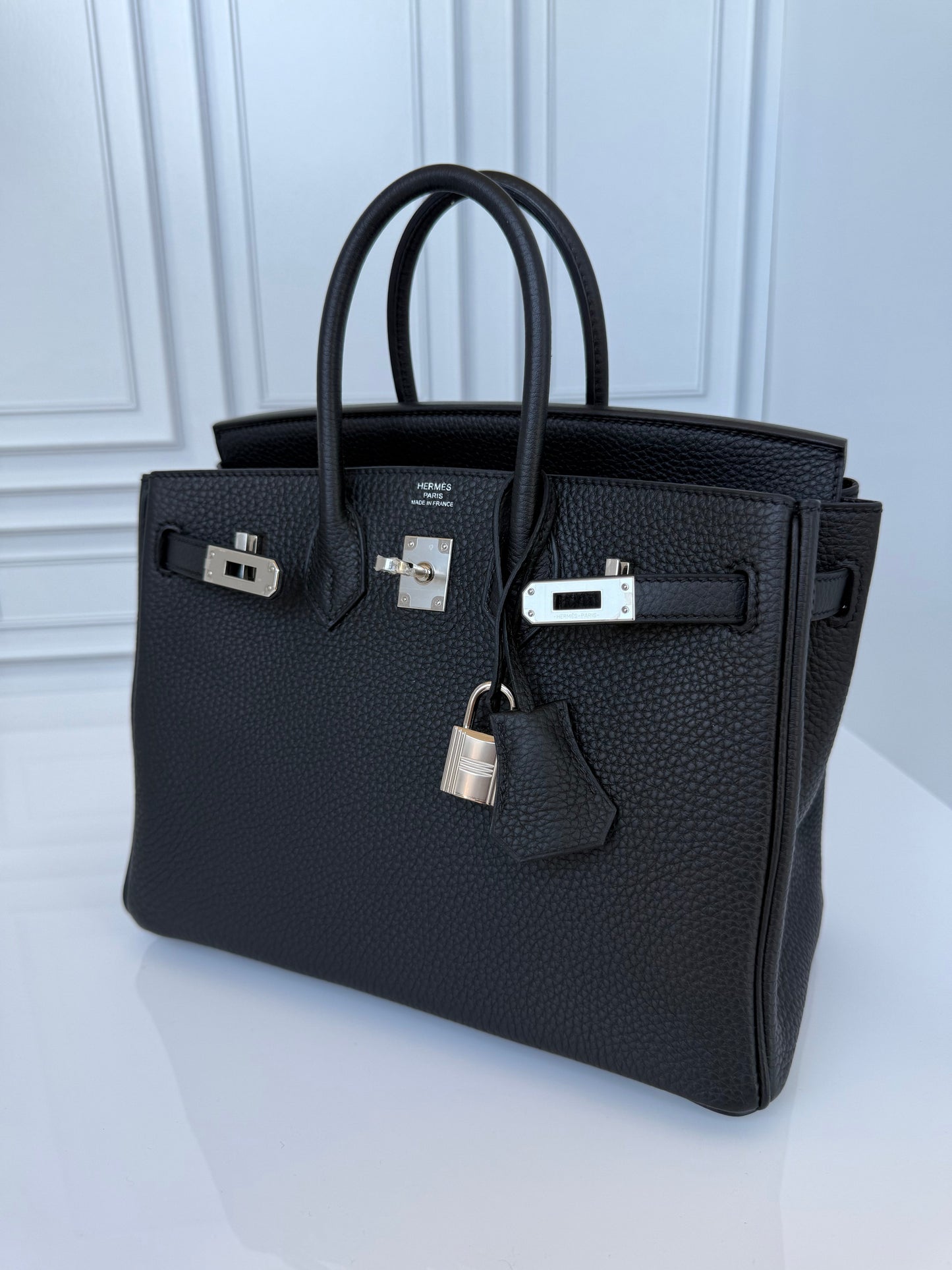 Hermes Birkin 25 Togo Noir Palladium Hardware PHW - Carly Julia Sells Stuff, LLC