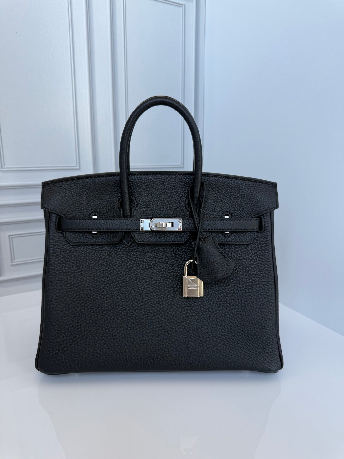 Hermes Birkin 25 Togo Noir Palladium Hardware PHW - Carly Julia Sells Stuff, LLC