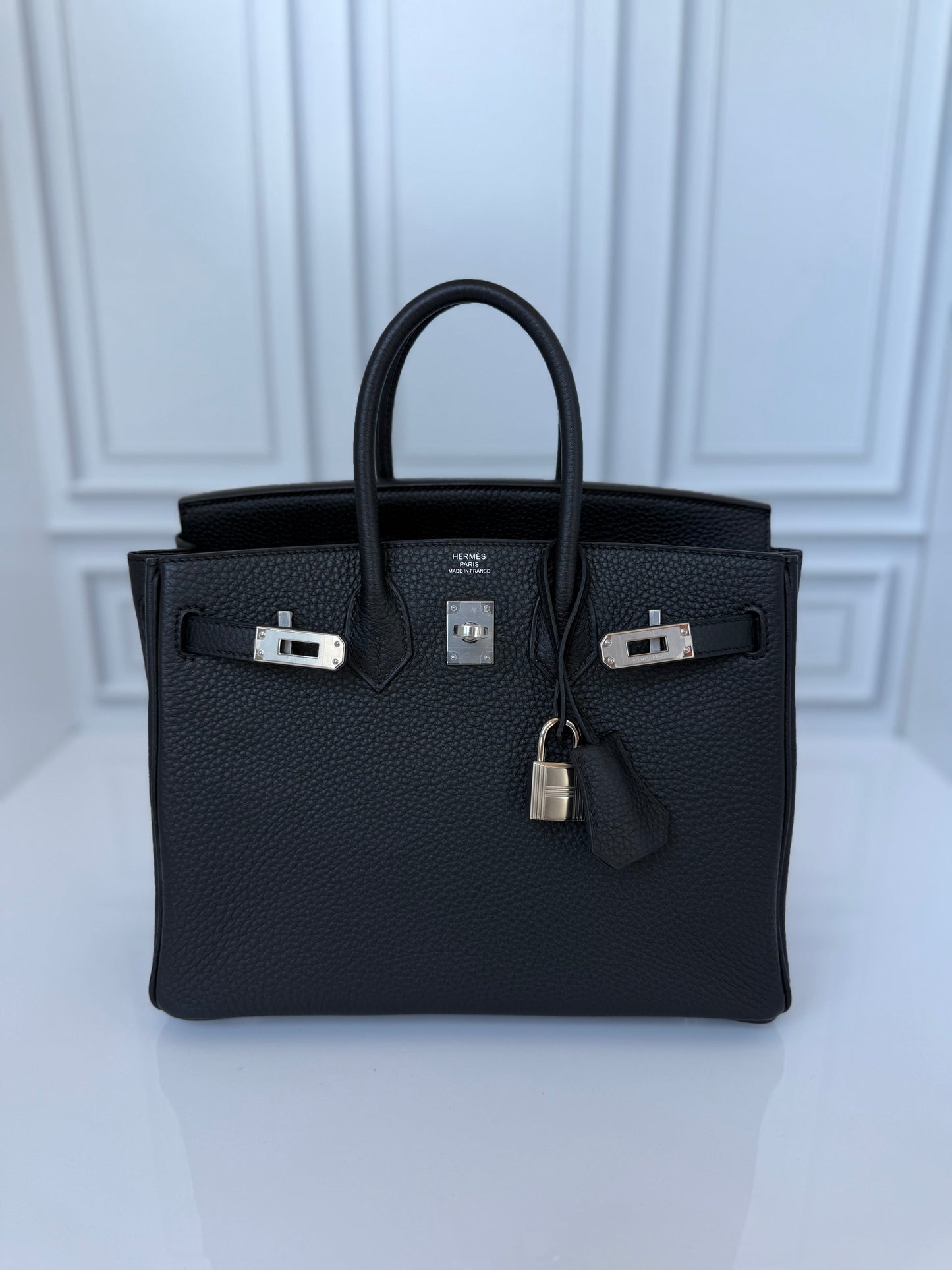 Hermes Birkin 25 Togo Noir Palladium Hardware PHW - Carly Julia Sells Stuff, LLC