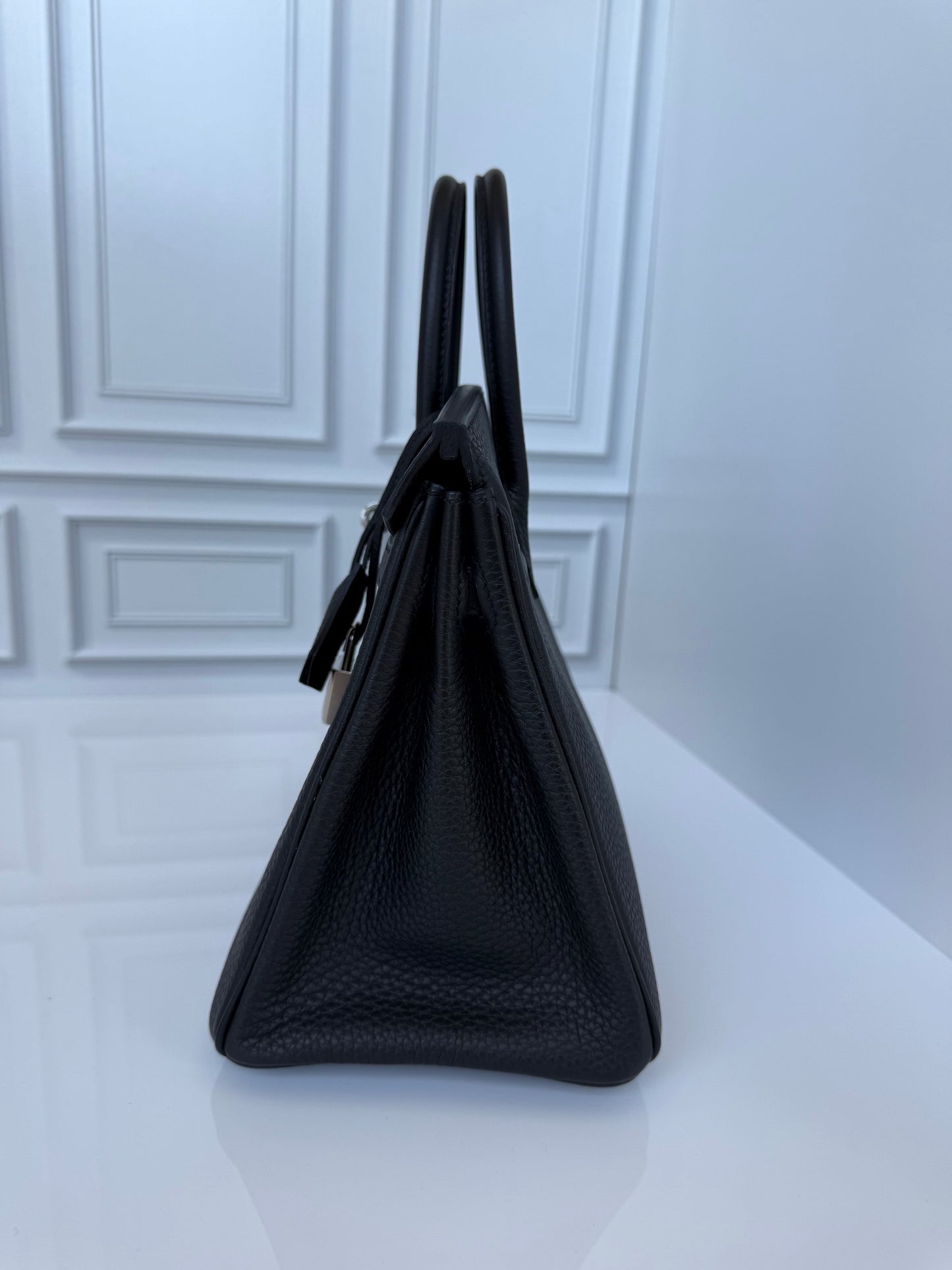 Hermes Birkin 25 Togo Noir Palladium Hardware PHW - Carly Julia Sells Stuff, LLC