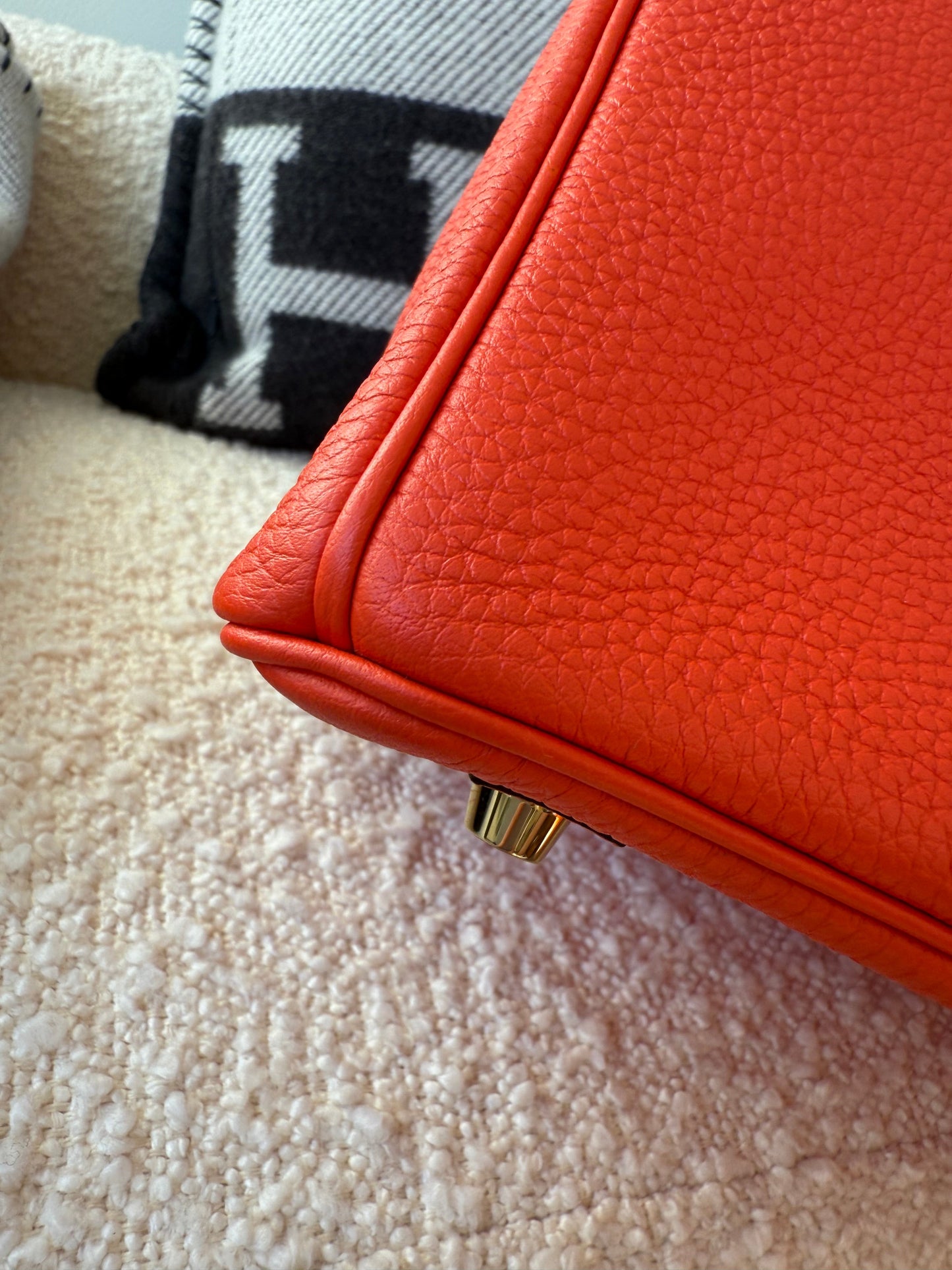 Hermes Birkin 25 Togo Orange Poppy GHW - Carly Julia Sells Stuff, LLC