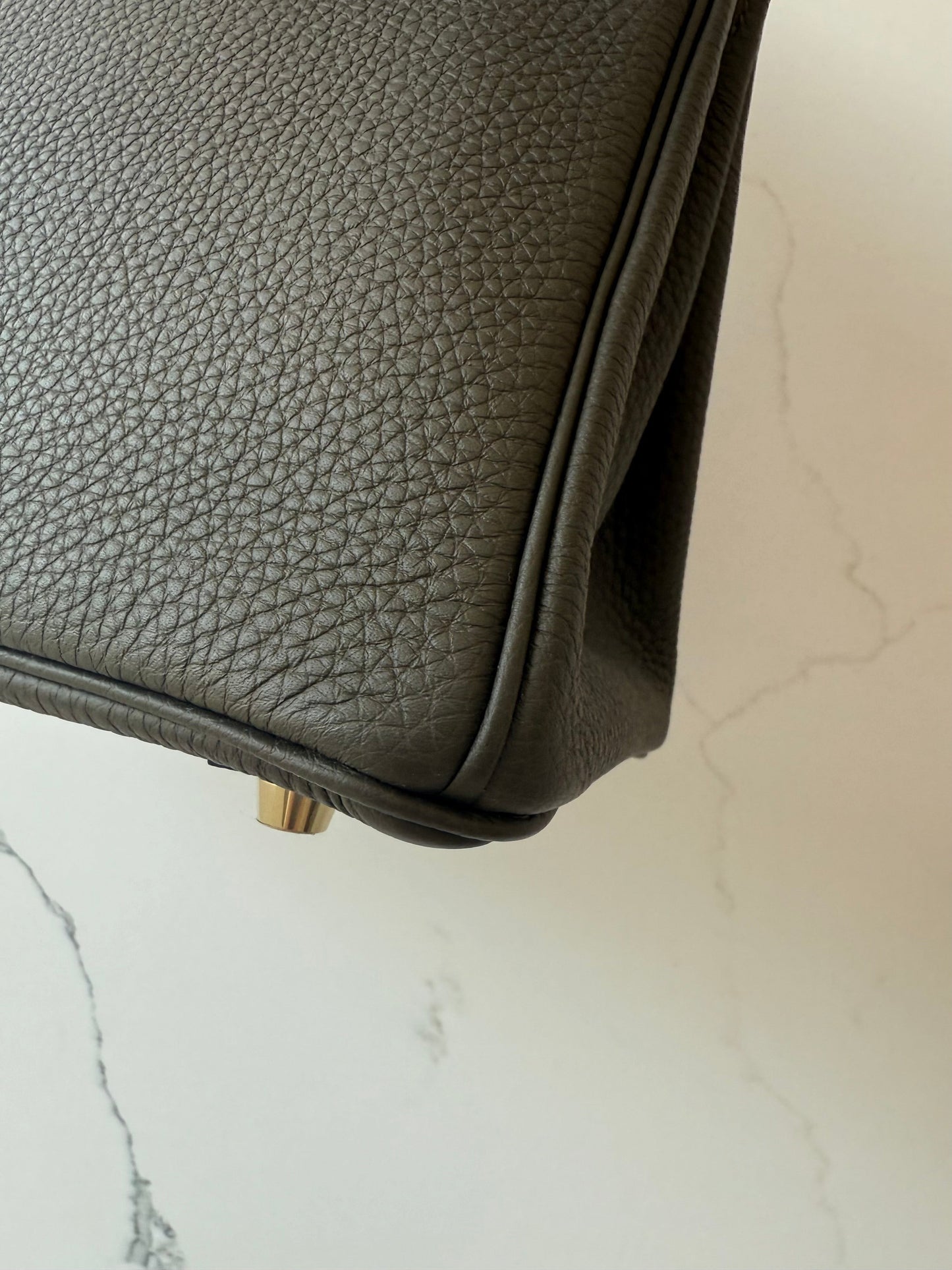 Hermes Birkin 25 Togo Vert De Gris GHW - Carly Julia Sells Stuff, LLC