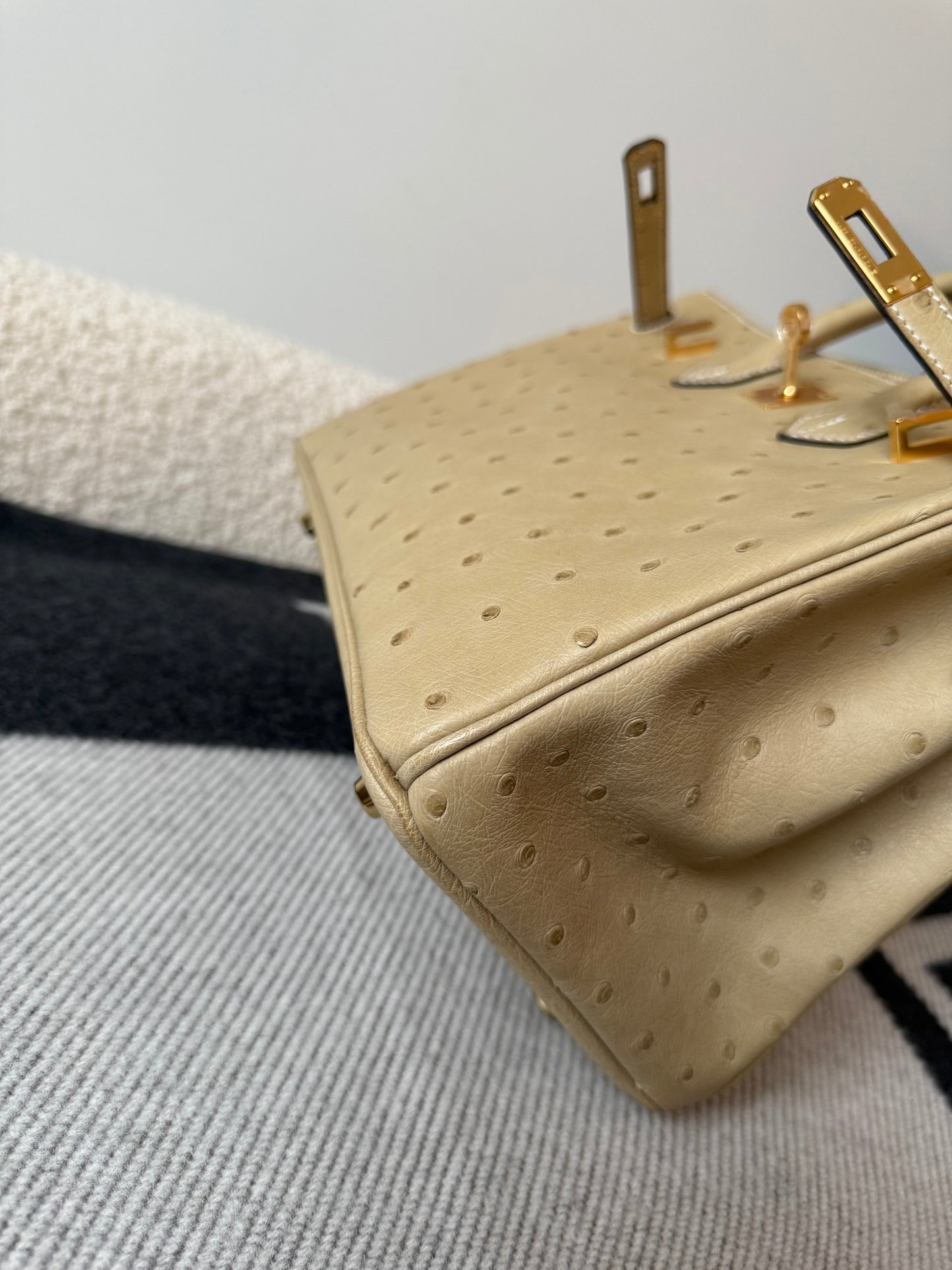 Hermes Birkin 25 Trench Ostrich GHW - Carly Julia Sells Stuff, LLC