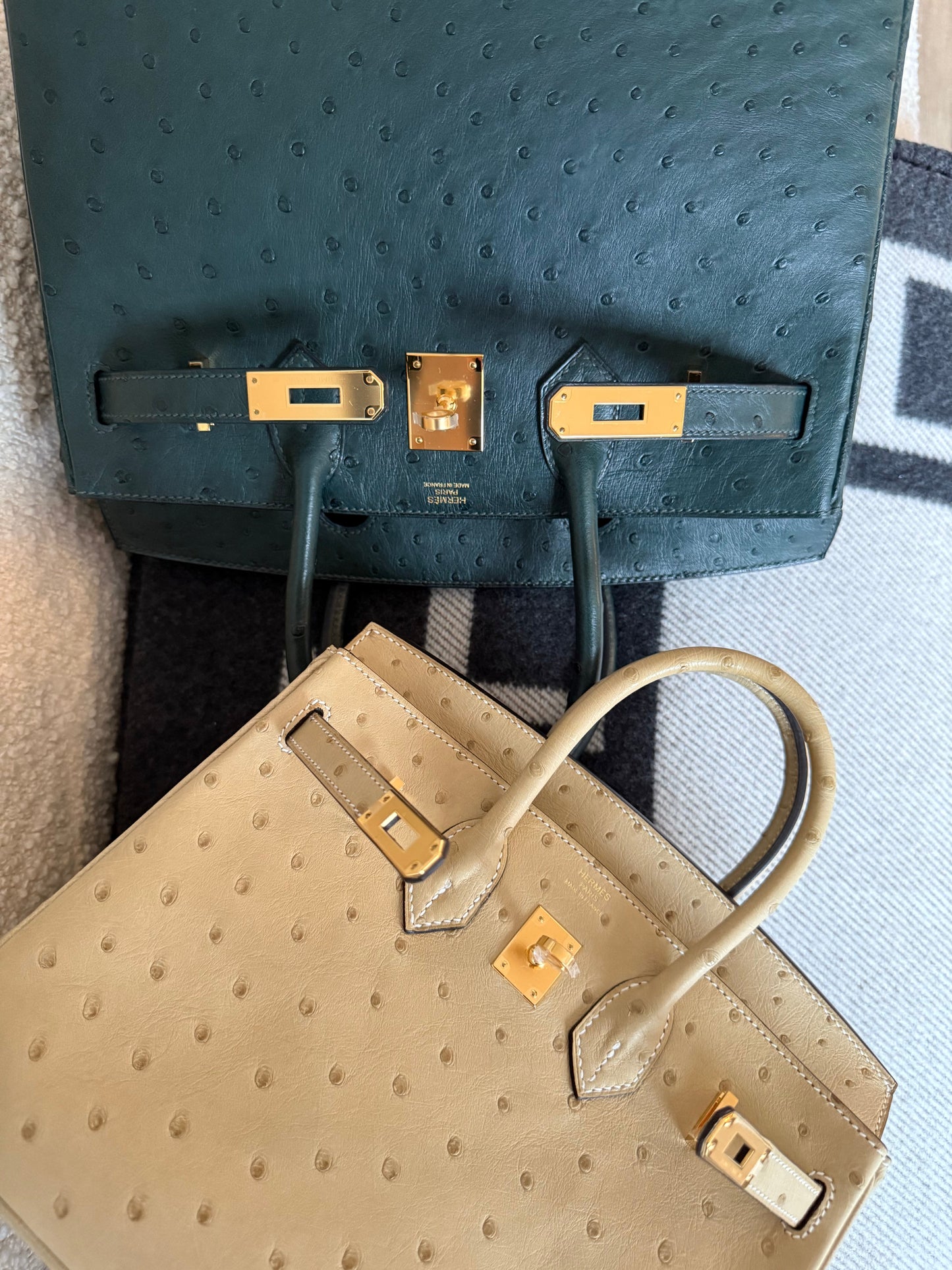 Hermes Birkin 25 Trench Ostrich GHW - Carly Julia Sells Stuff, LLC