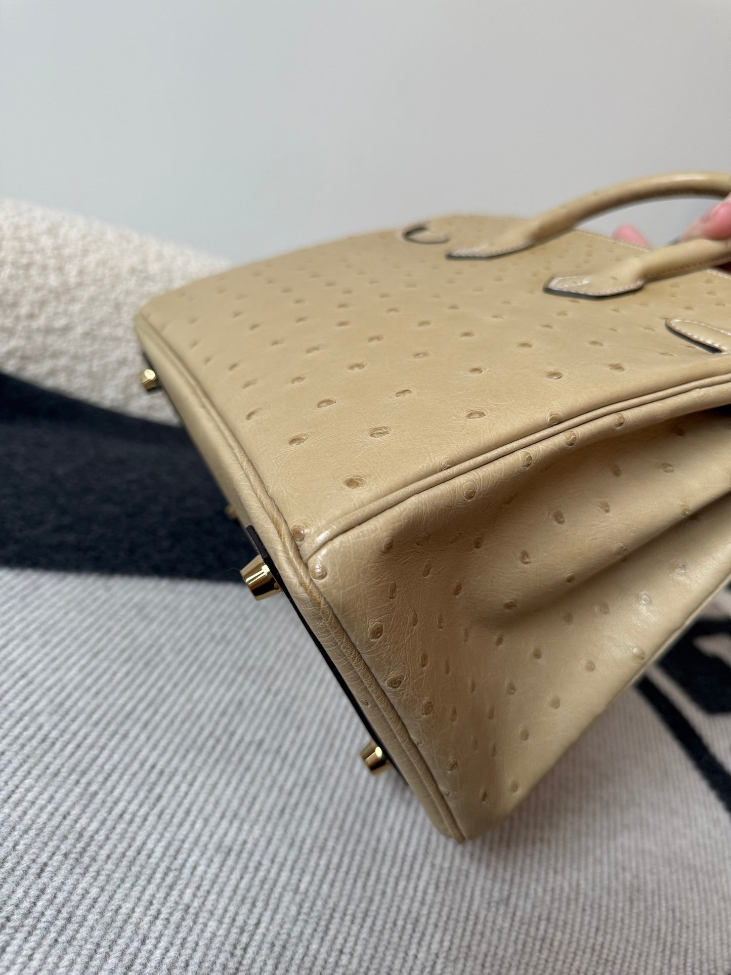 Hermes Birkin 25 Trench Ostrich GHW - Carly Julia Sells Stuff, LLC
