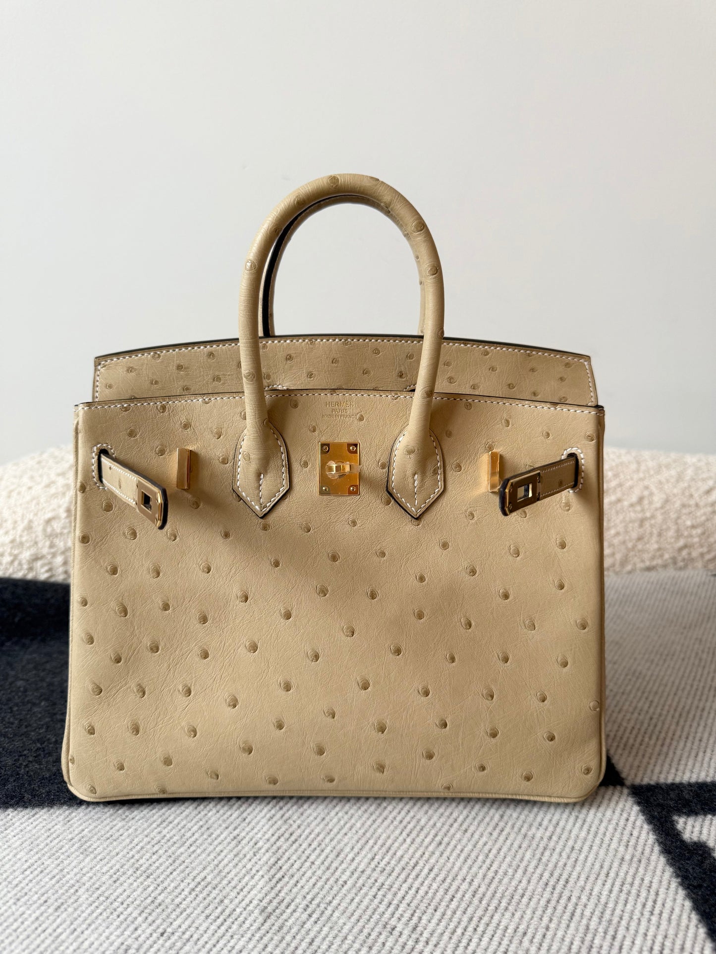 Hermes Birkin 25 Trench Ostrich GHW - Carly Julia Sells Stuff, LLC