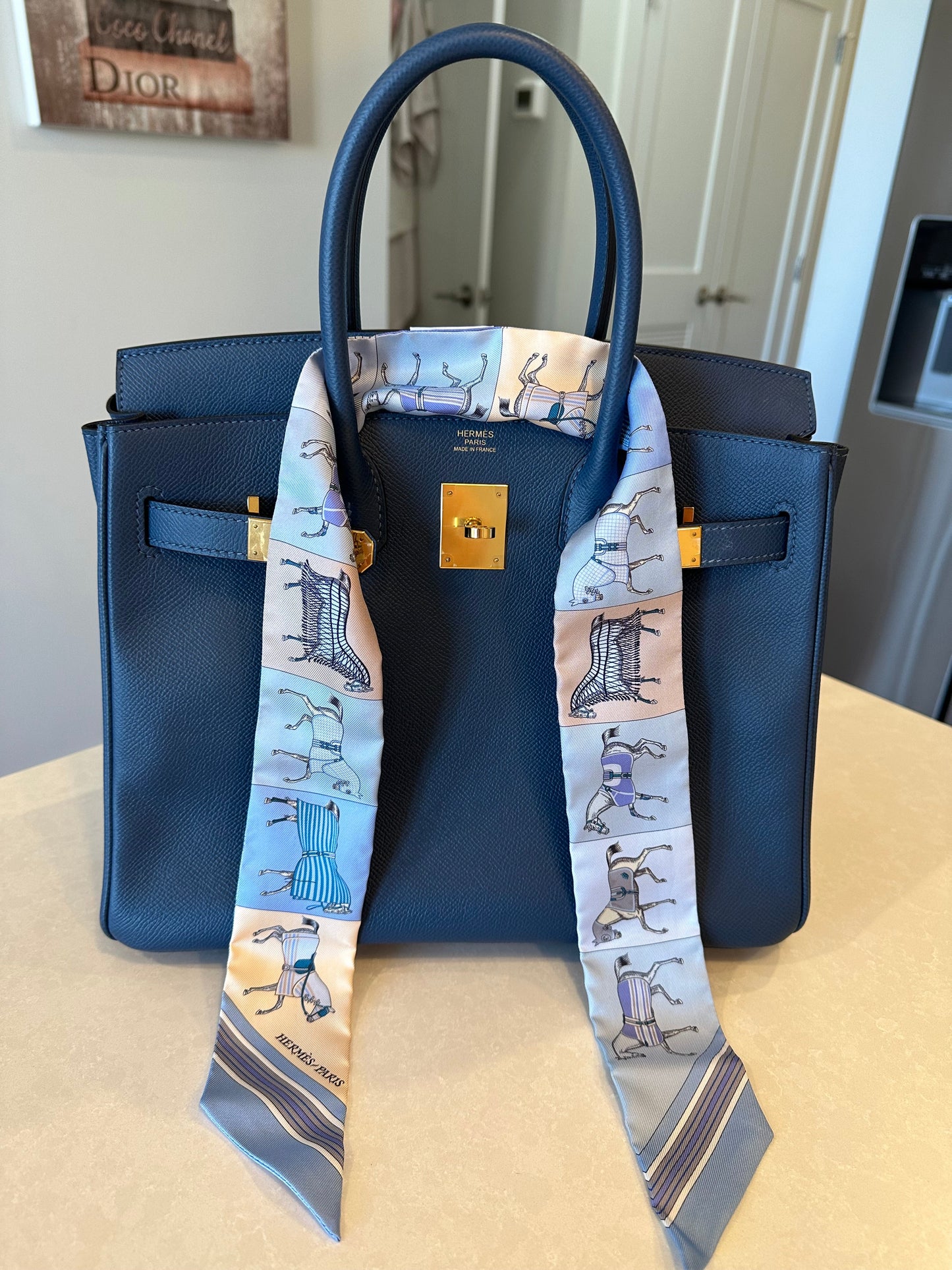 Hermes Birkin 30 Blue Thalassa GHW - Carly Julia Sells Stuff, LLC