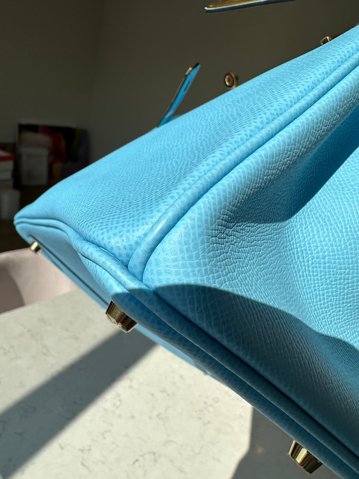 Hermes Birkin 30 Epsom Celeste GHW - Carly Julia Sells Stuff, LLC