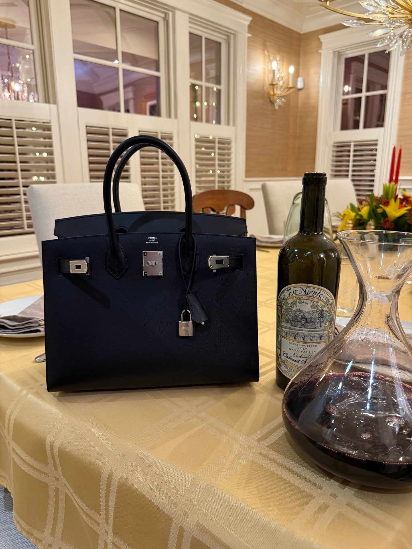 Hermes Birkin 30 Madame Sellier Noir PHW - Carly Julia Sells Stuff, LLC