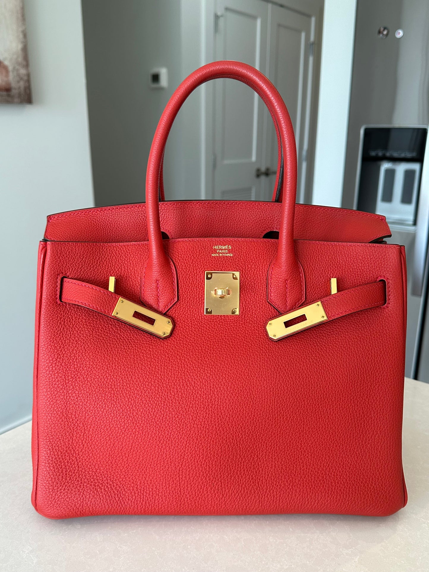Hermes Birkin 30 Rouge Vif GHW - Carly Julia Sells Stuff, LLC