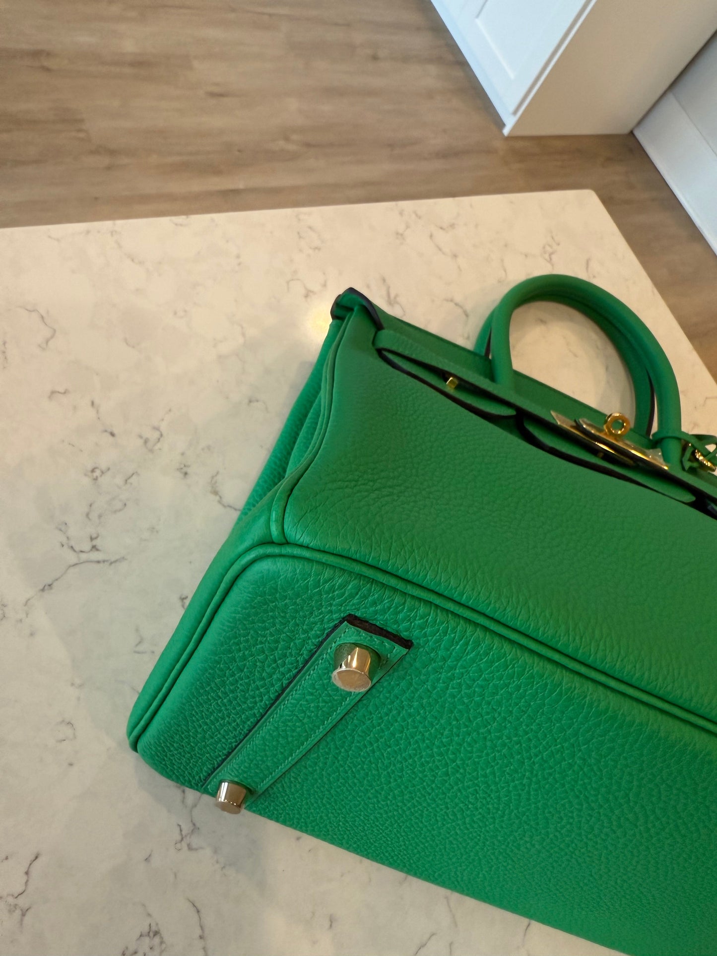 Hermes Birkin 30 Togo Bamboo Green GHW - Carly Julia Sells Stuff, LLC