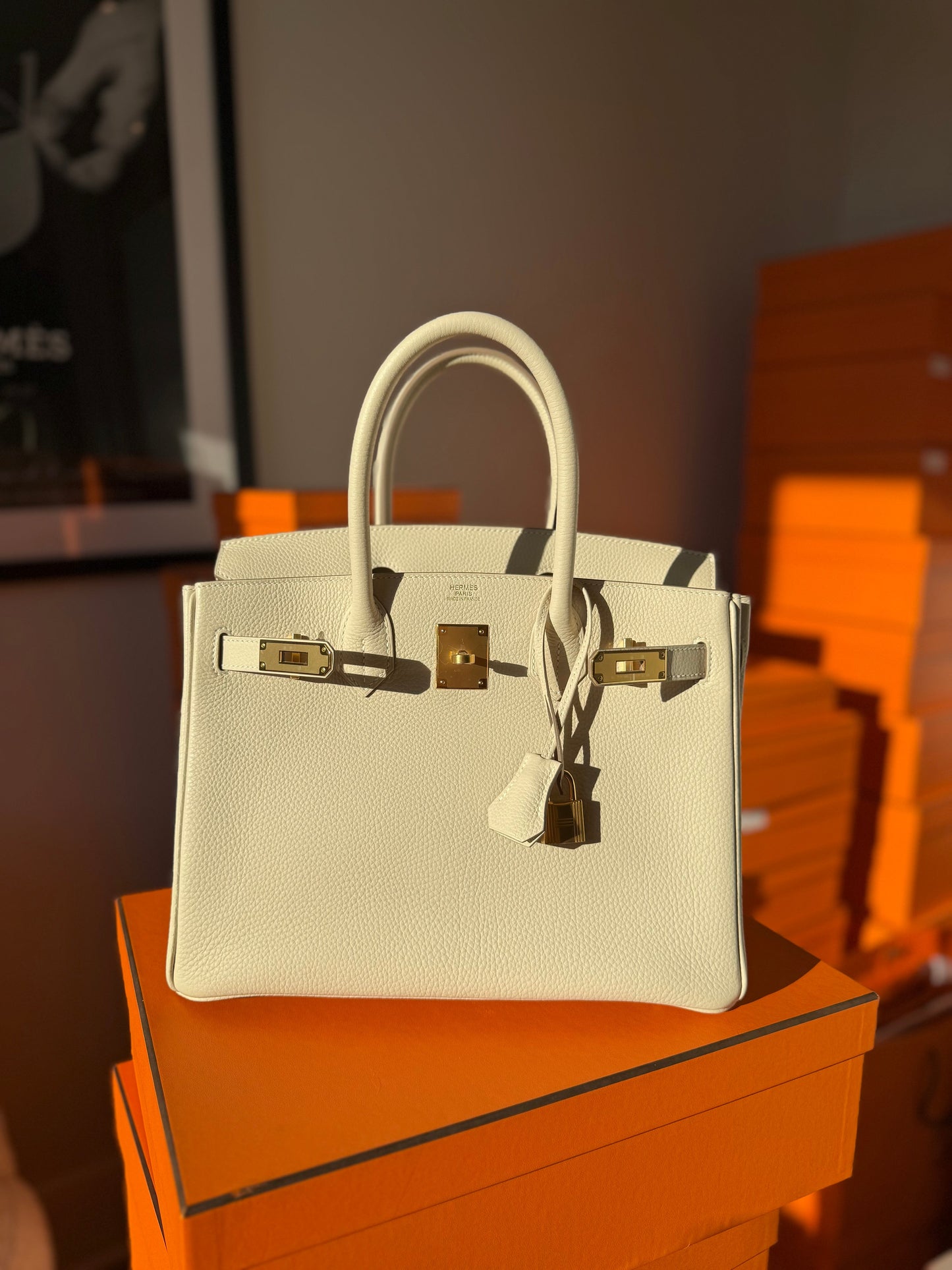 Hermes Birkin 30 Togo Craie GHW - Carly Julia Sells Stuff, LLC