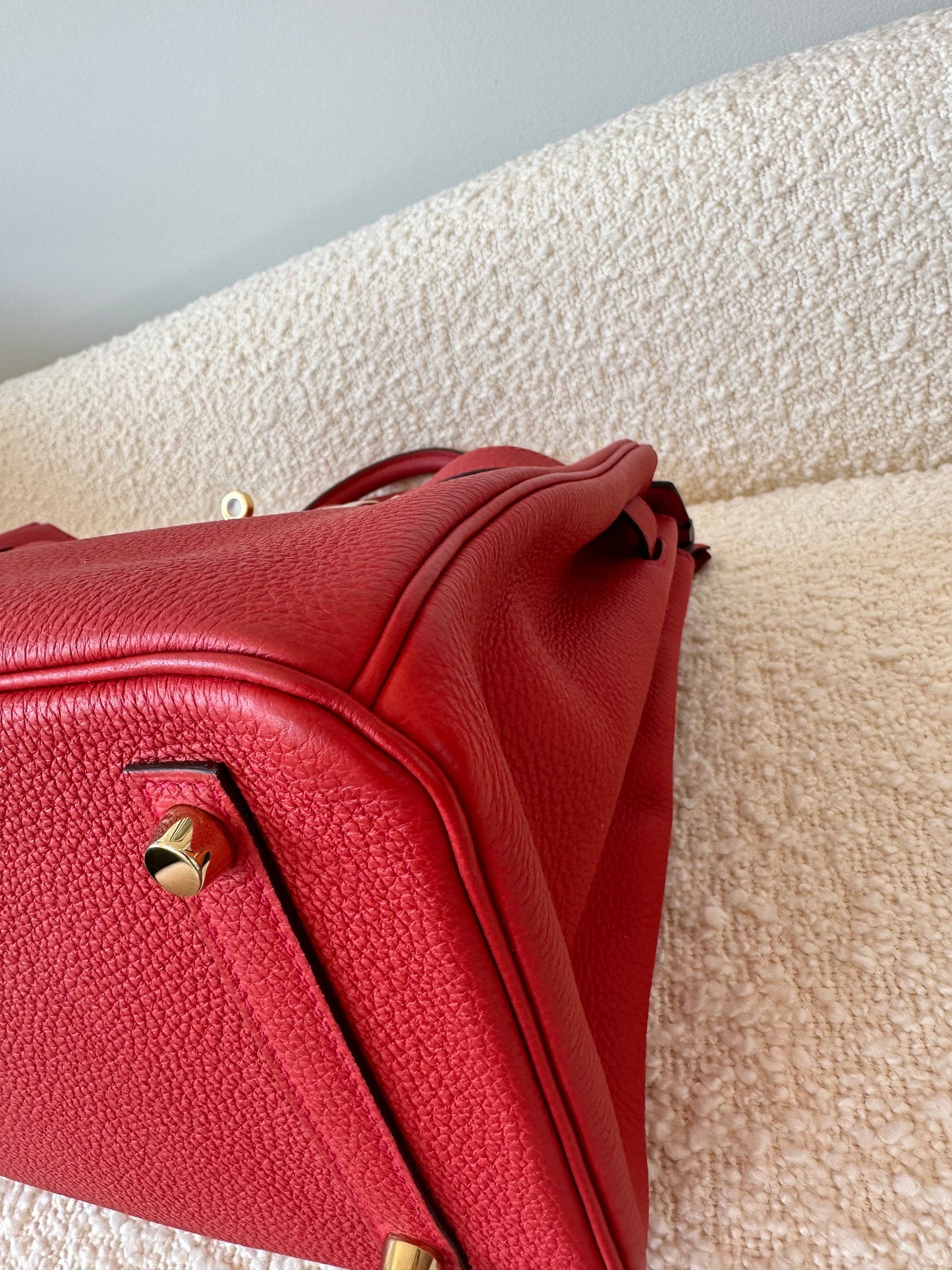 Hermes Birkin 30 Togo Red Geranium GHW - Carly Julia Sells Stuff, LLC