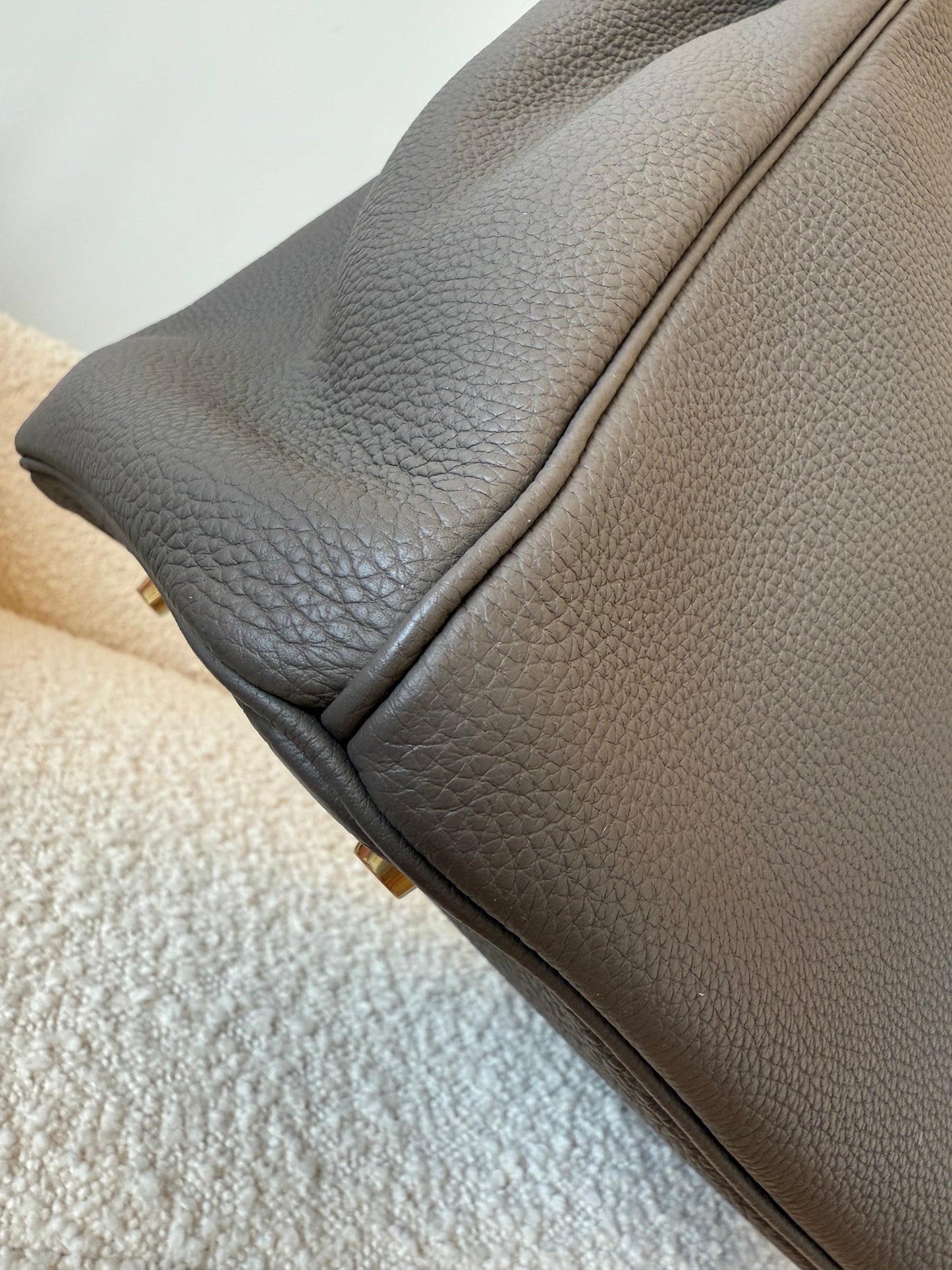 Hermes Birkin 35 Togo Etain GHW - Carly Julia Sells Stuff, LLC