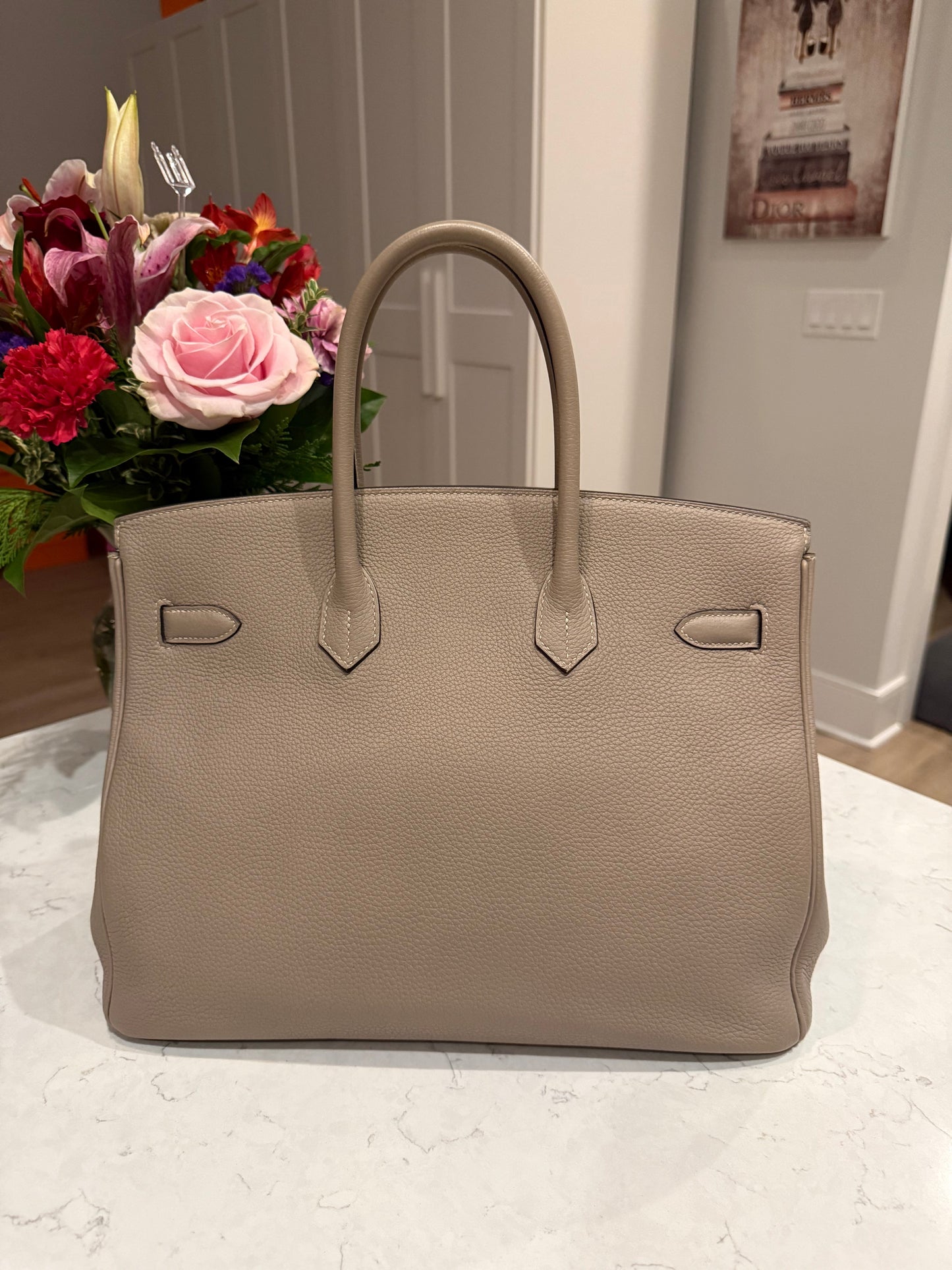 Hermes Birkin 35 Togo Gris Tourterelle PHW - Carly Julia Sells Stuff, LLC