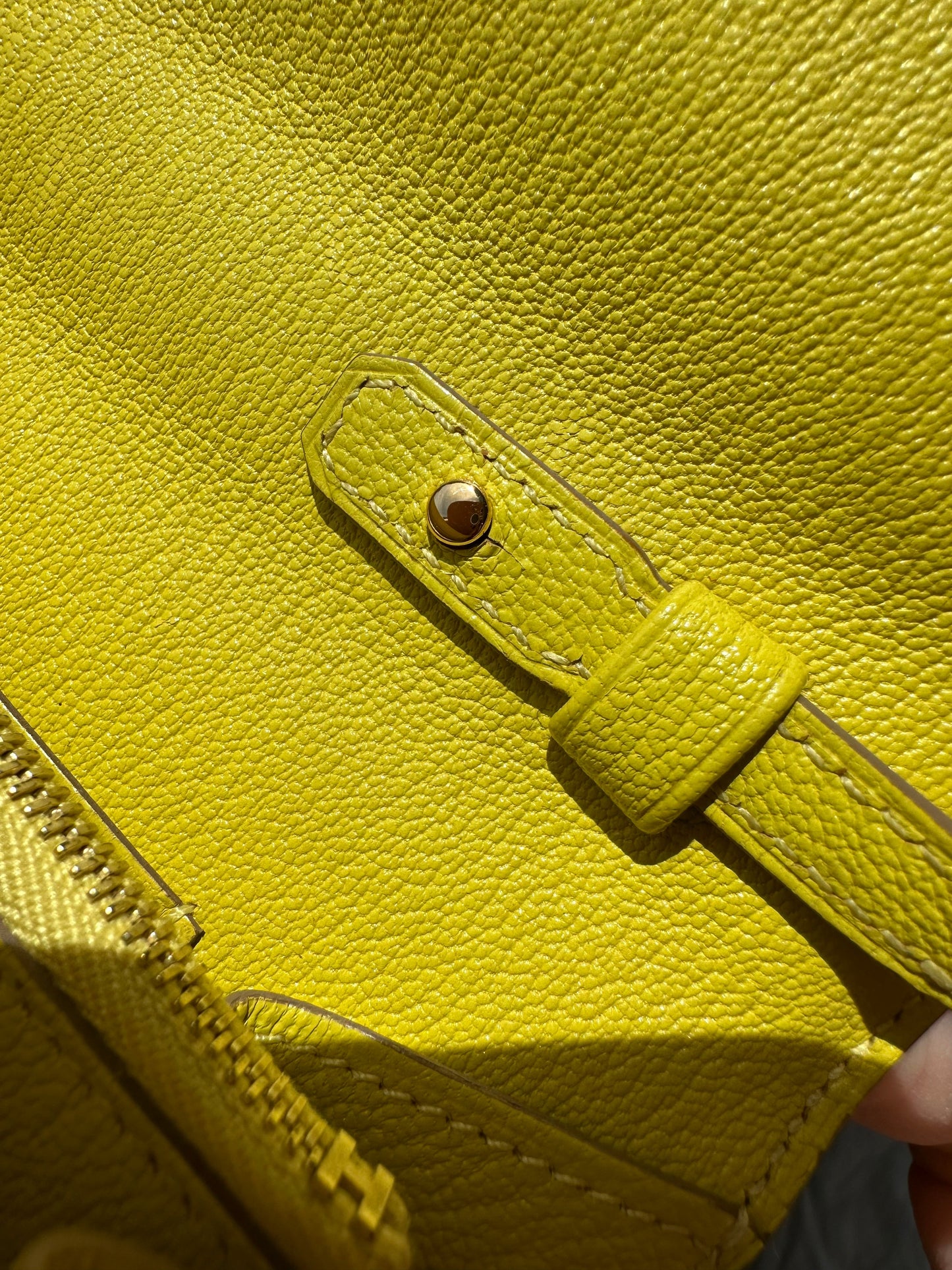 Hermes Chèvre Kelly To Go Lime GHW - Carly Julia Sells Stuff, LLC
