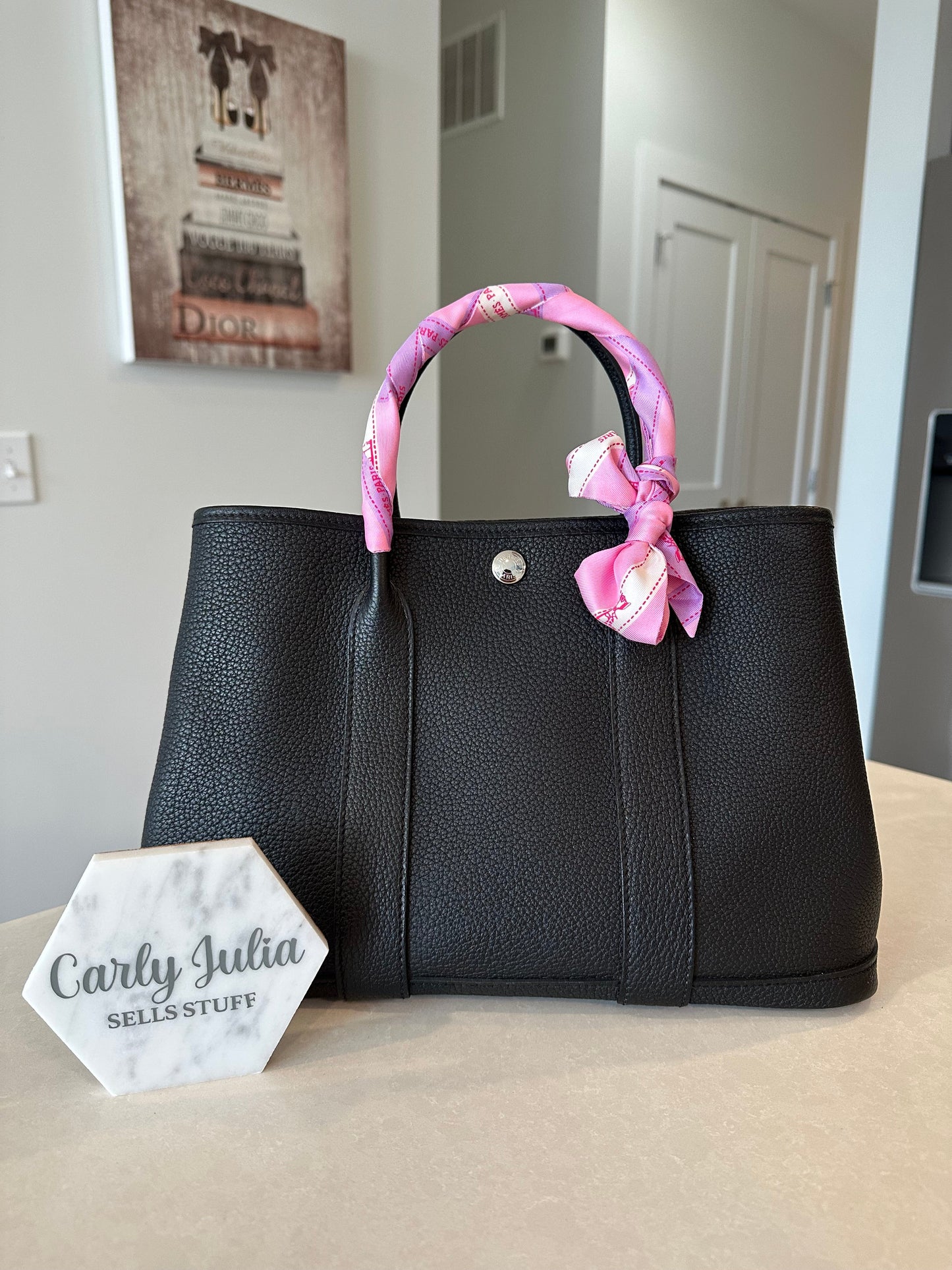 Hermes Garden Party 30 TPM Noir - Carly Julia Sells Stuff, LLC