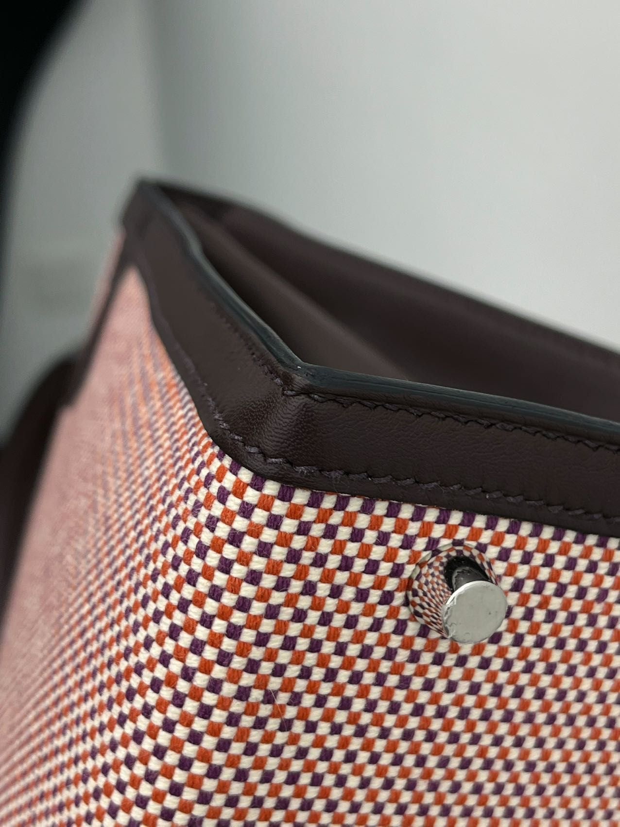 Hermes Kelly 28 Rouge Sellier Toile PHW - Carly Julia Sells Stuff, LLC