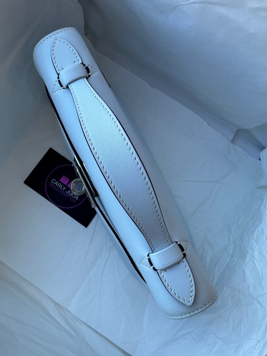 Hermes Kelly Pochette Blue Brume PHW - Carly Julia Sells Stuff, LLC