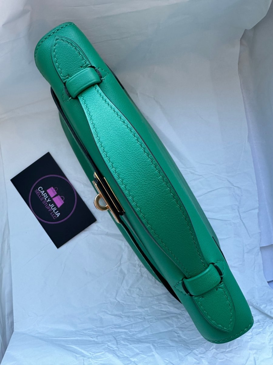 Hermes Kelly Pochette Vert Jade - Carly Julia Sells Stuff, LLC