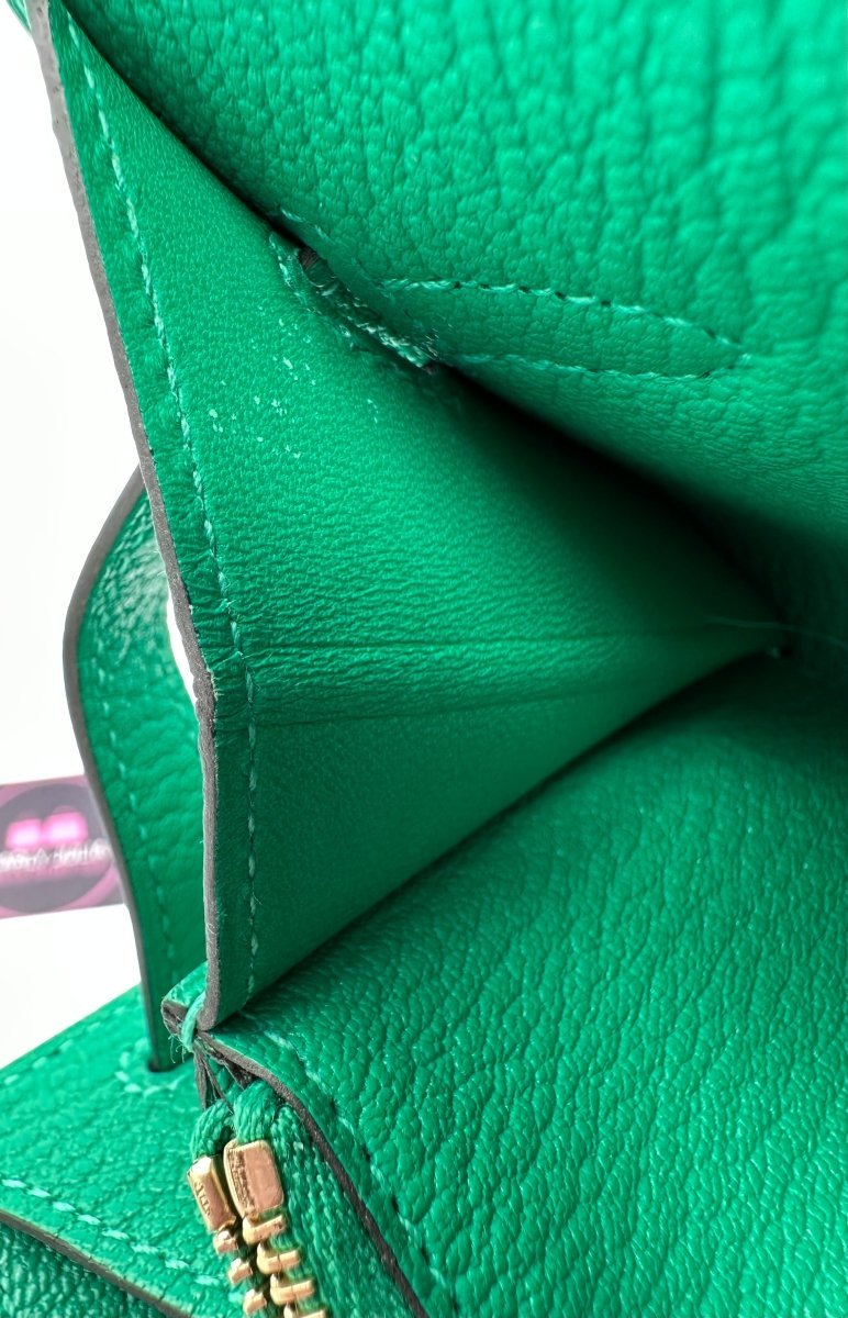 Hermes Kelly To Go Chèvre Menthe GHW - Carly Julia Sells Stuff, LLC