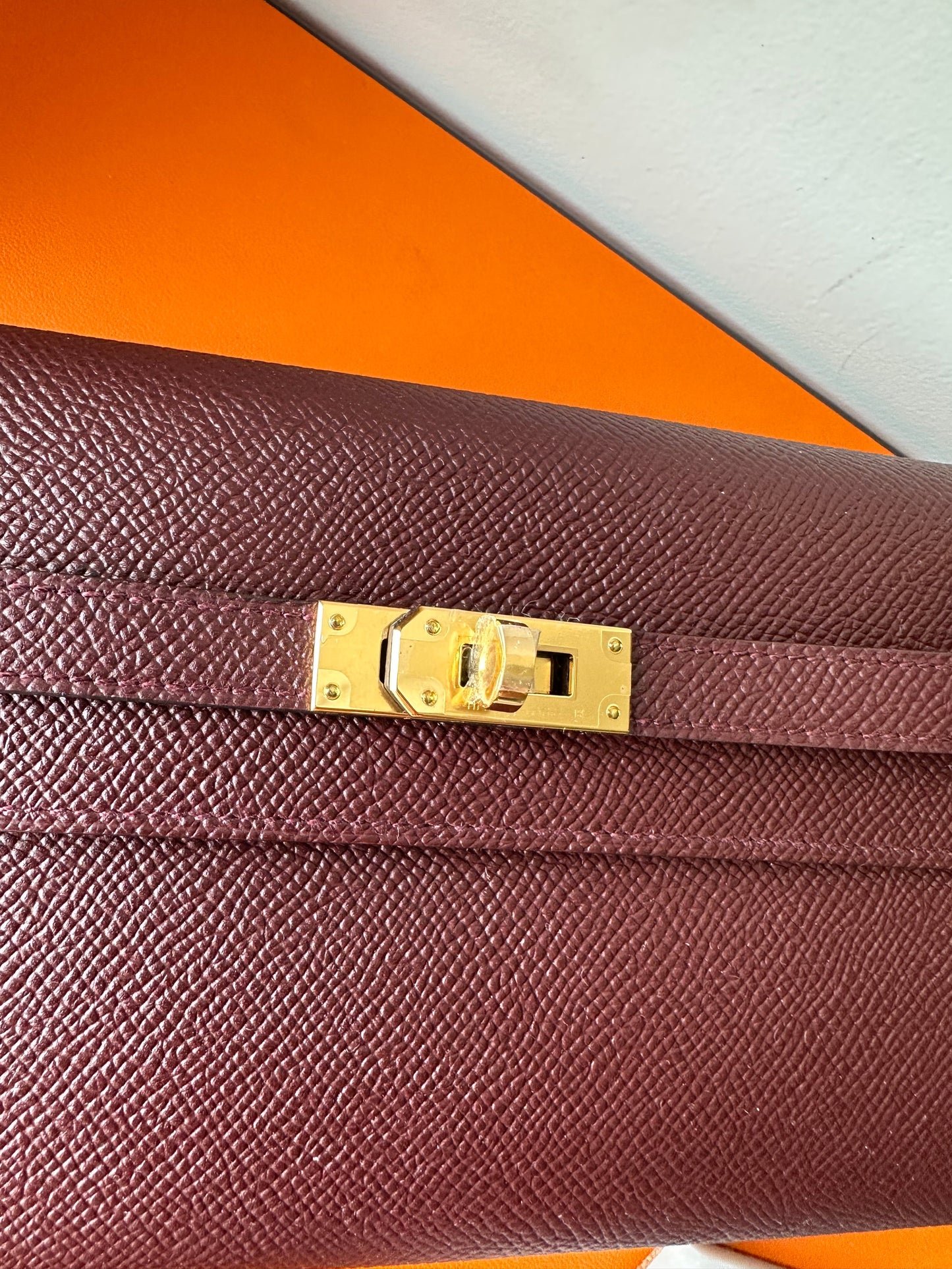 Hermès Kelly Wallet To Go Bordeaux Epsom GHW - Carly Julia Sells Stuff, LLC