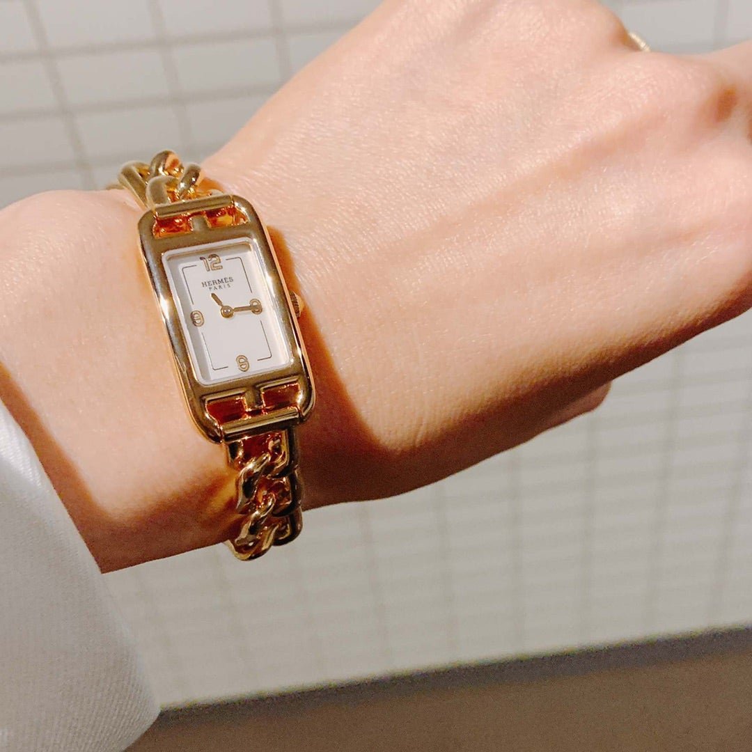 Hermes Nantucket Watch Small Model 29mm Rose Gold - Carly Julia Sells Stuff, LLC