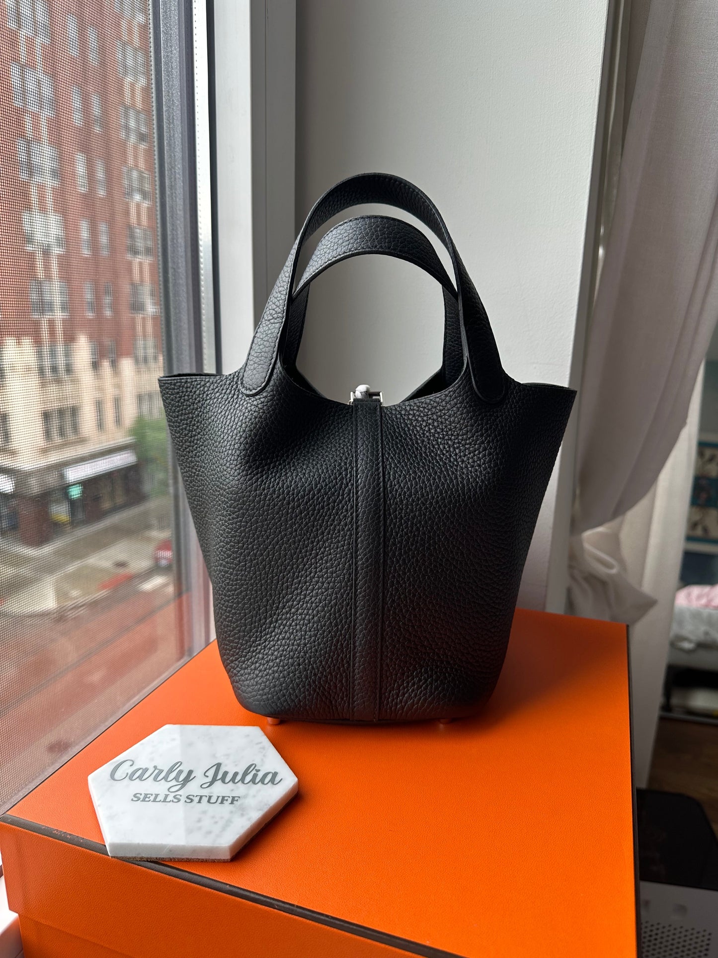 Hermes Picotin 18 Noir PHW - Carly Julia Sells Stuff, LLC