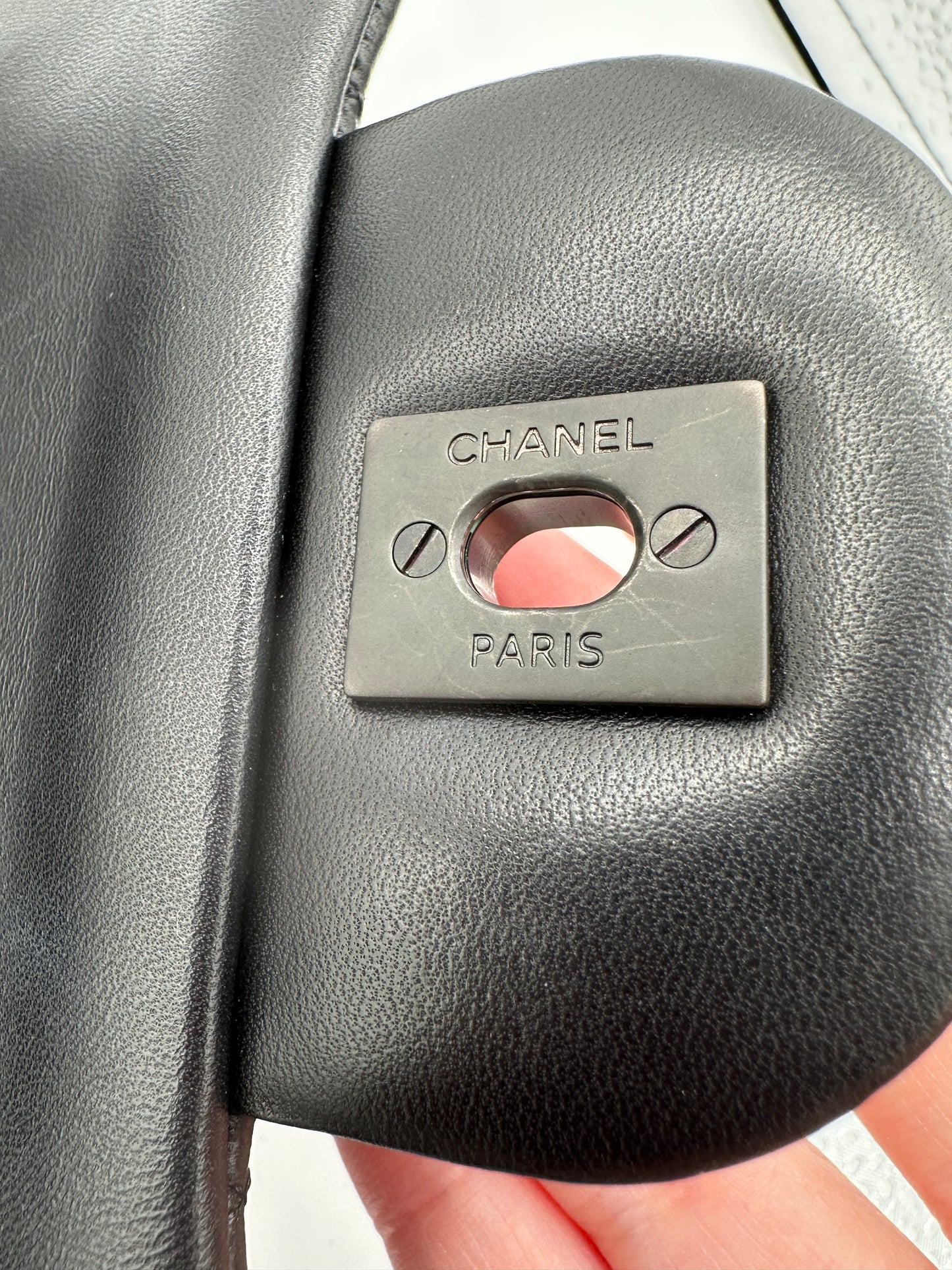 Chanel So Black Jumbo Lambskin