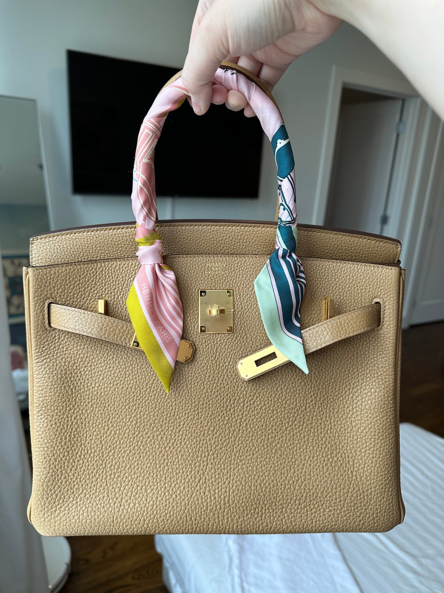 RESERVED FOR LAURA : Hermes Birkin 30 Togo Biscuit GHW - Carly Julia Sells Stuff, LLC