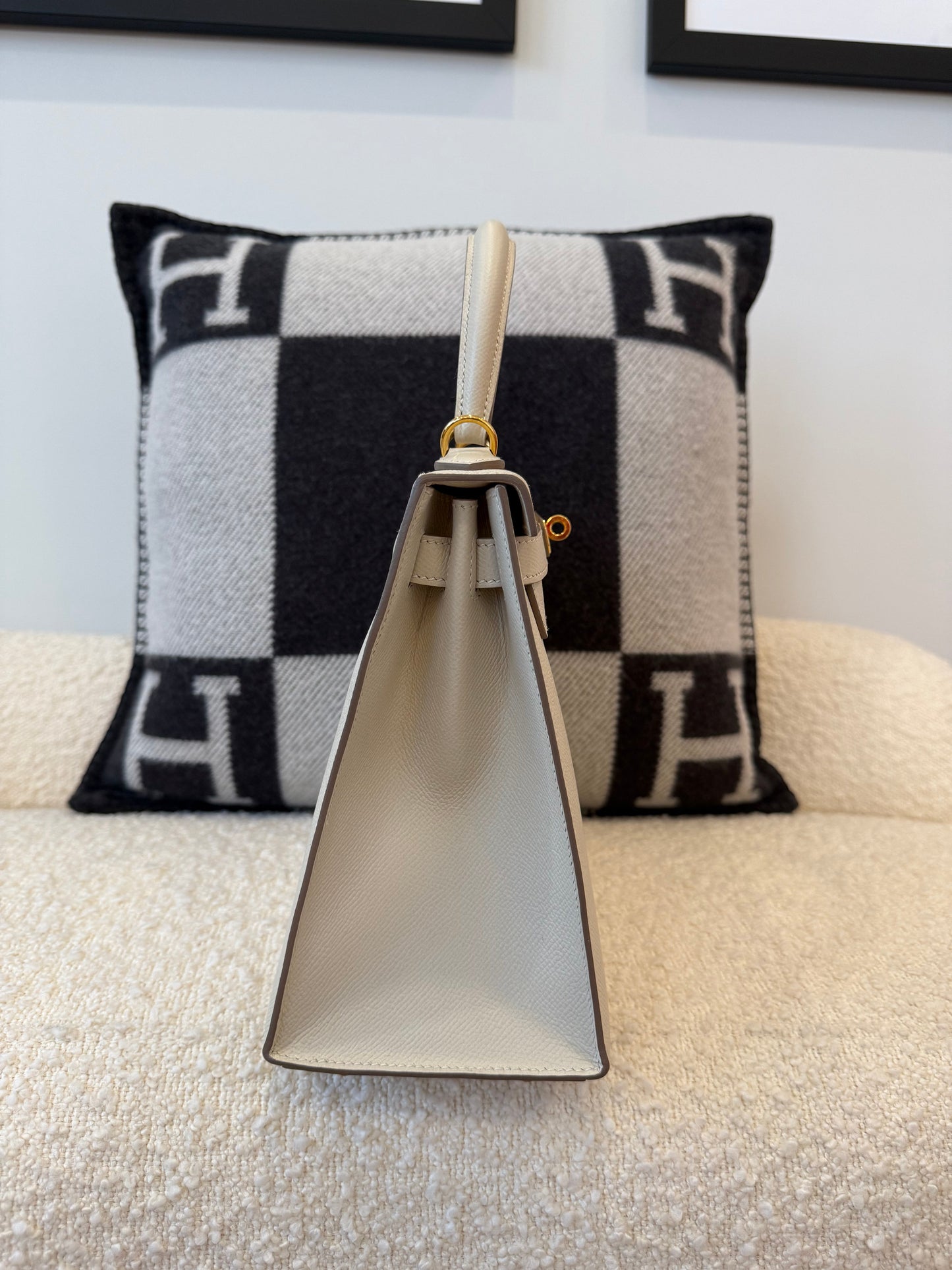 RESERVED Kelly 28 Epsom Sellier Craie GHW - Carly Julia Sells Stuff, LLC